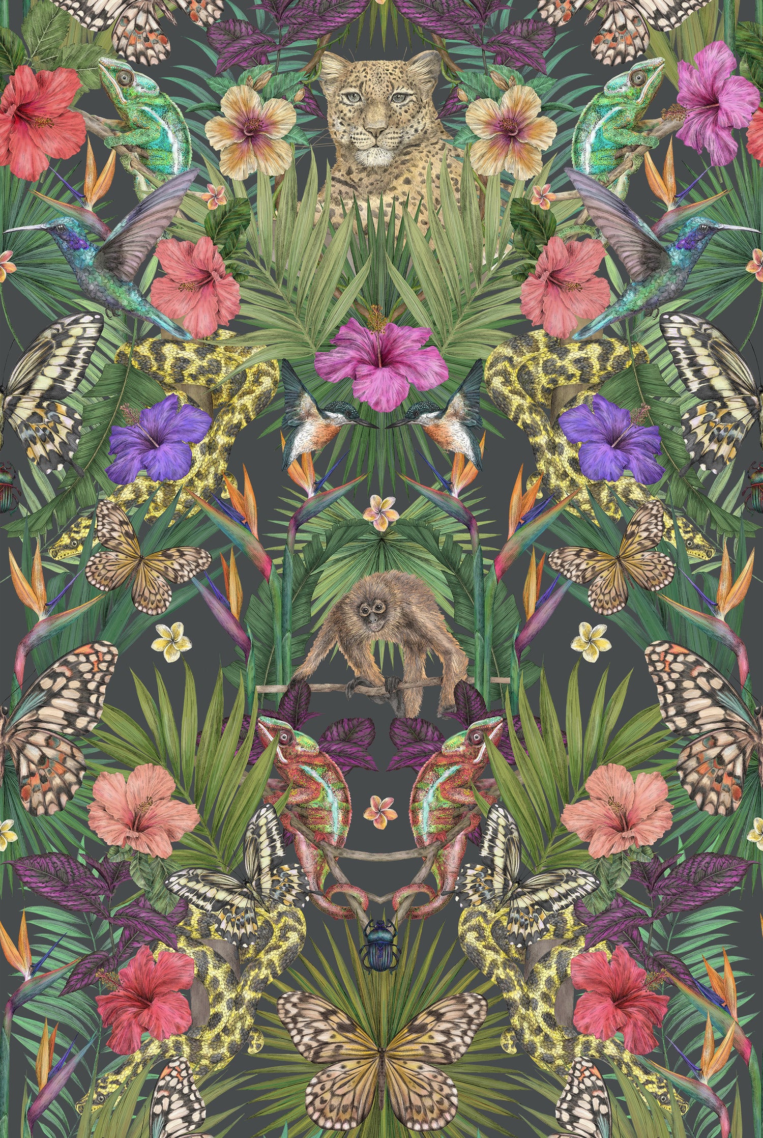 EXOTICA Noir Wallpaper