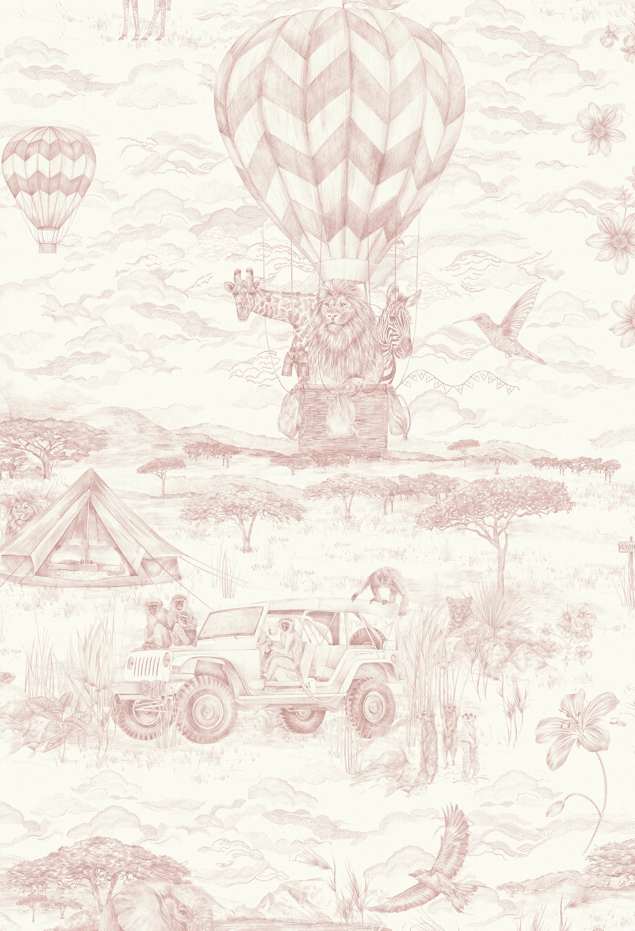 LYONS DEN Baby Pink Wallpaper
