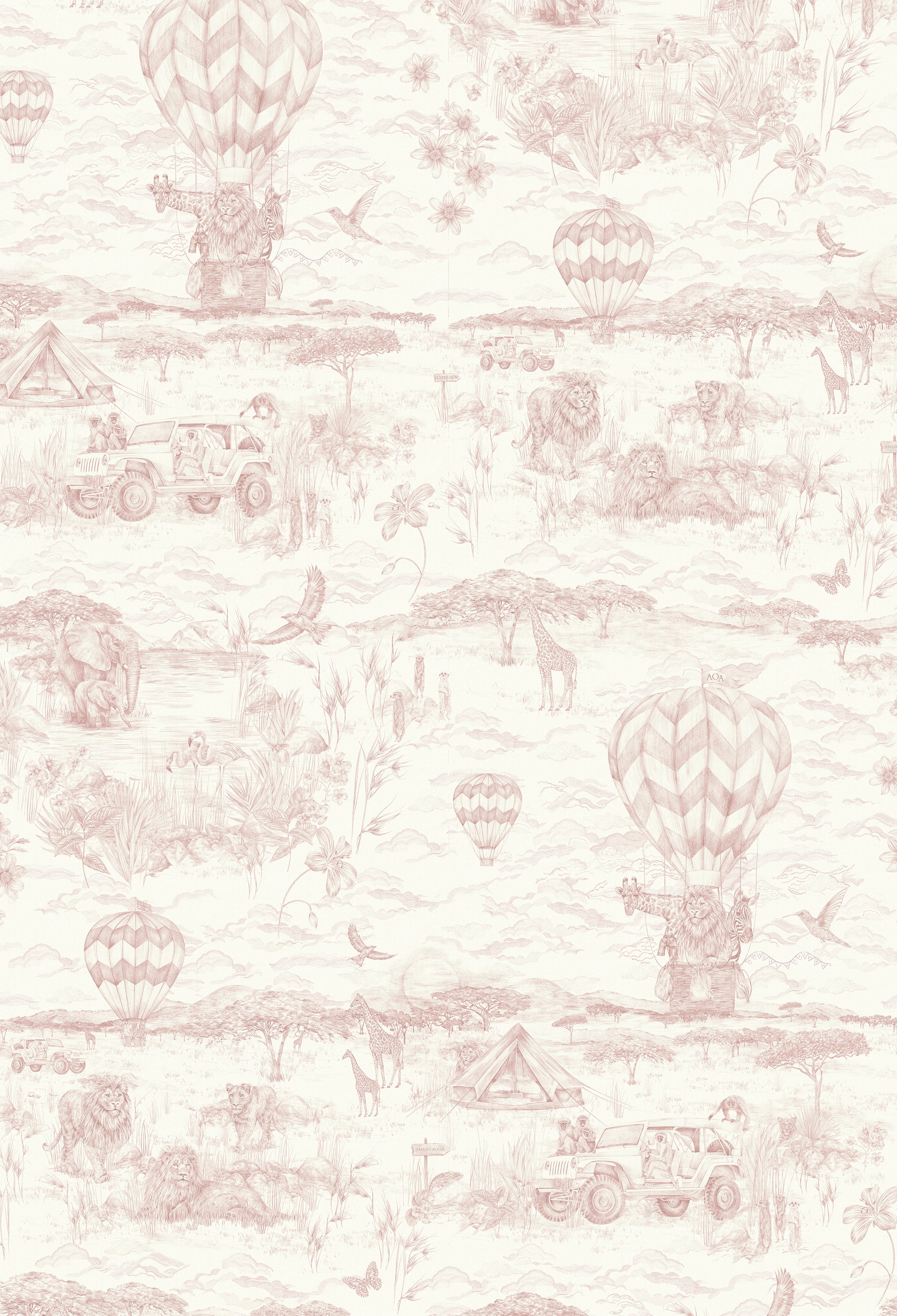 LYONS DEN Baby Pink Wallpaper