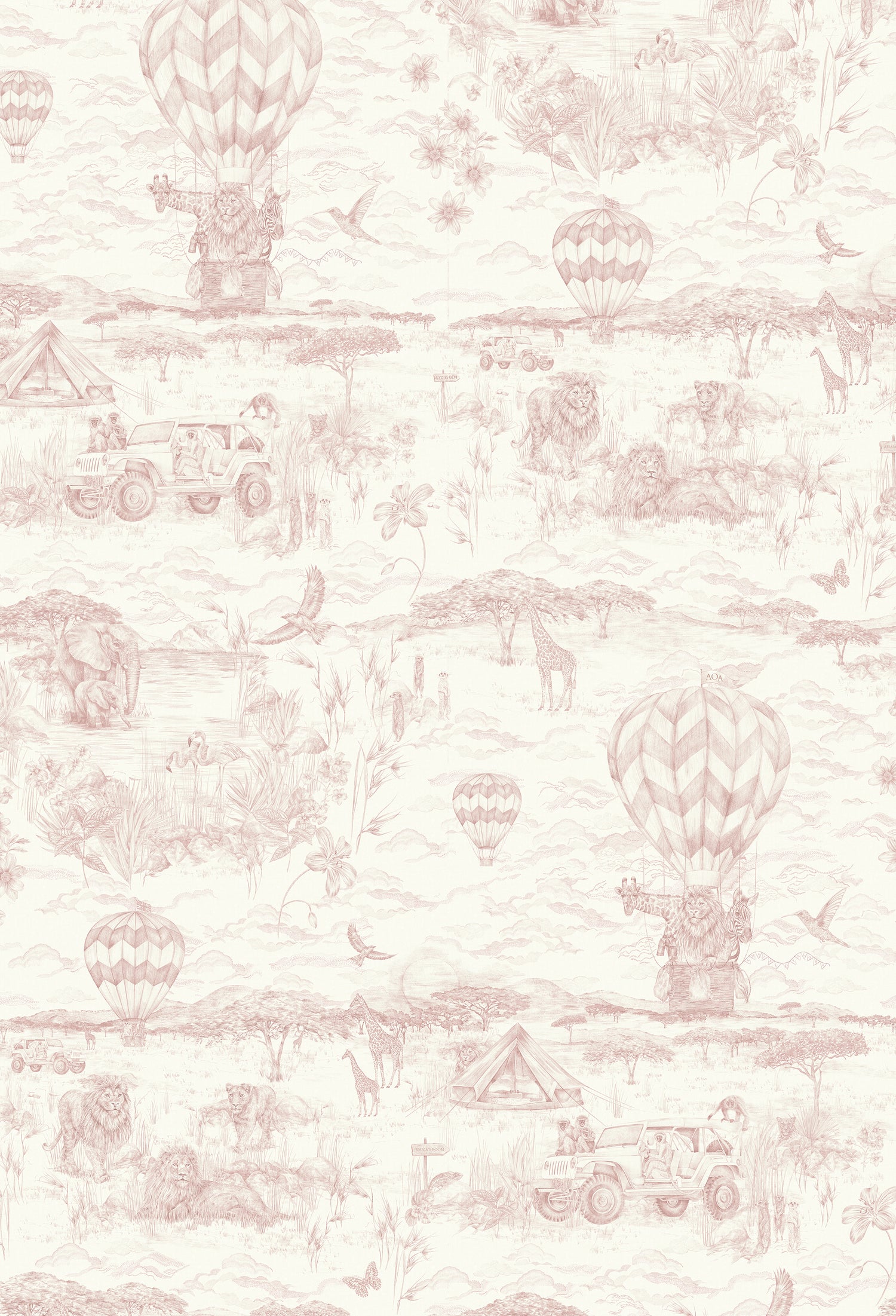 LYONS DEN Baby Pink linen fabric