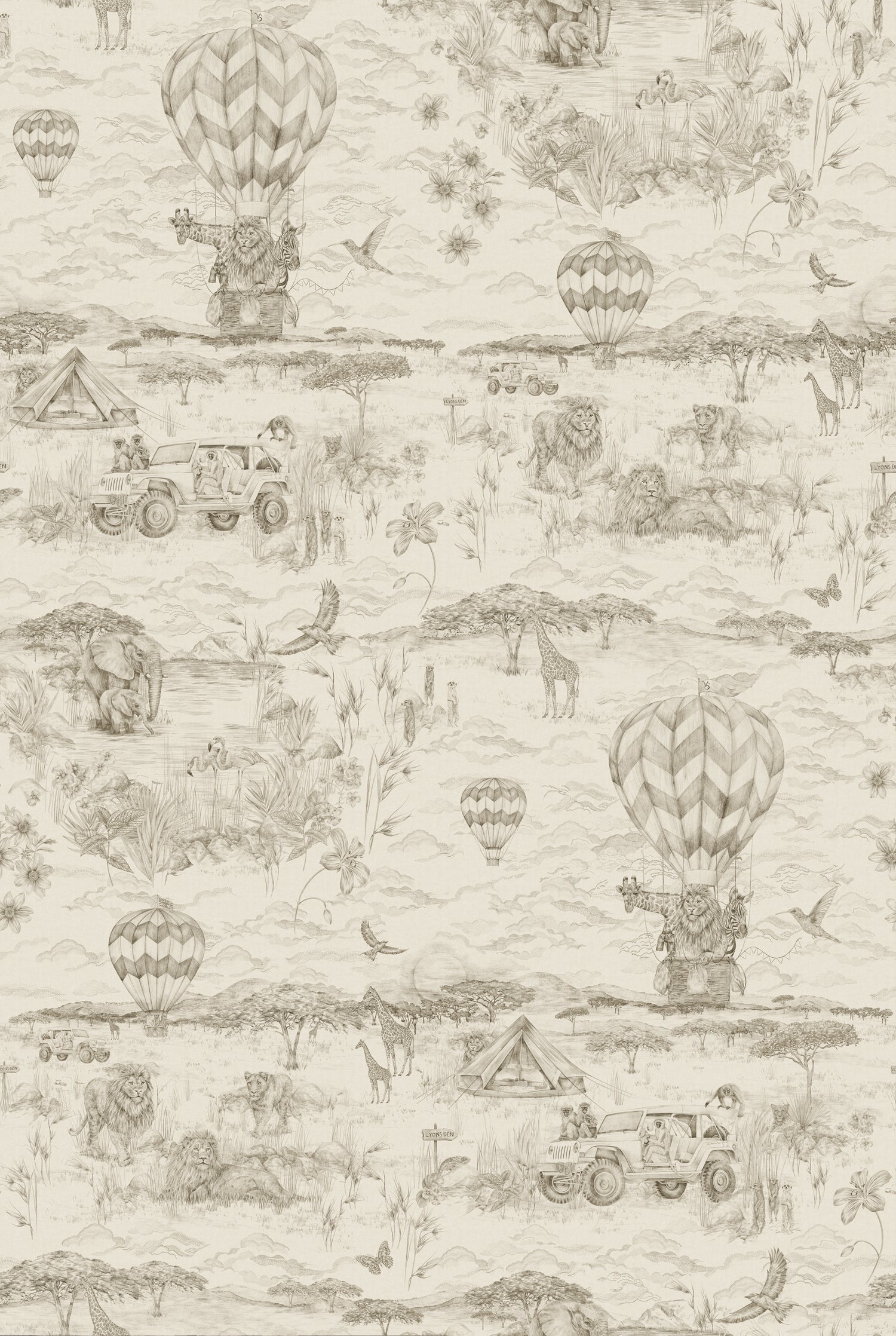 LYONS DEN Parchment Wallpaper