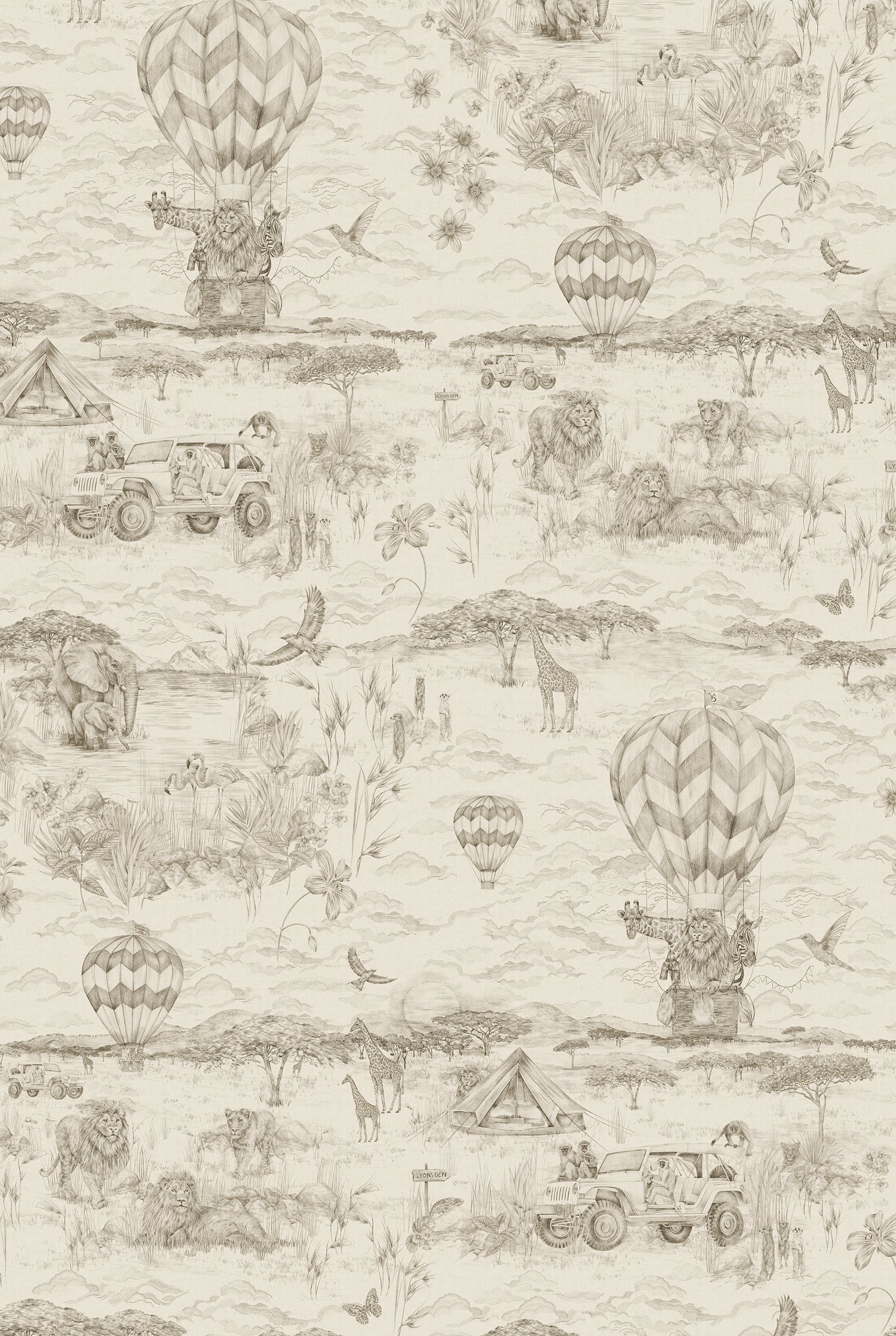 LYONS DEN Parchment linen fabric