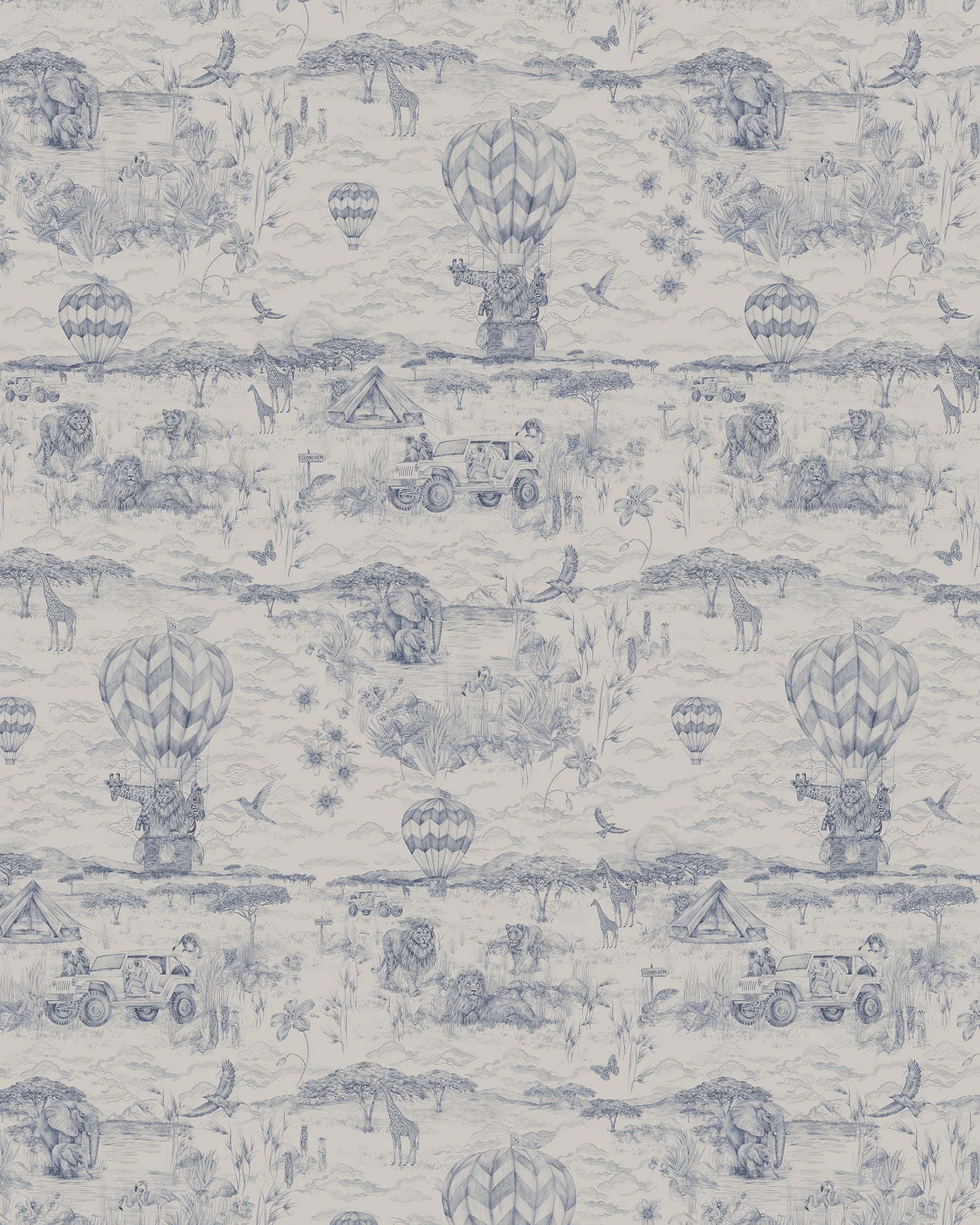 LYONS DEN Classic Navy Wallpaper