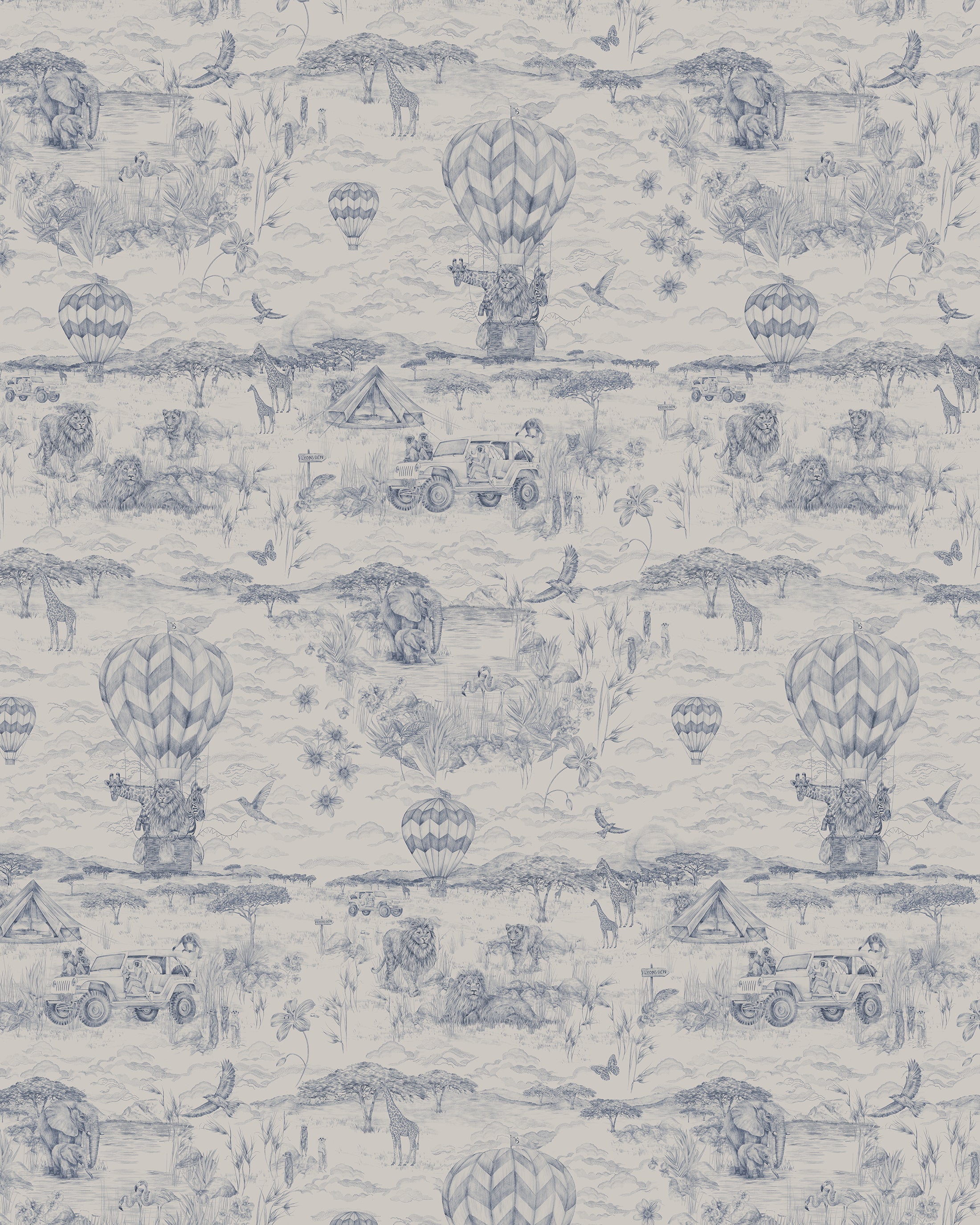 LYONS DEN Classic Navy Wallpaper