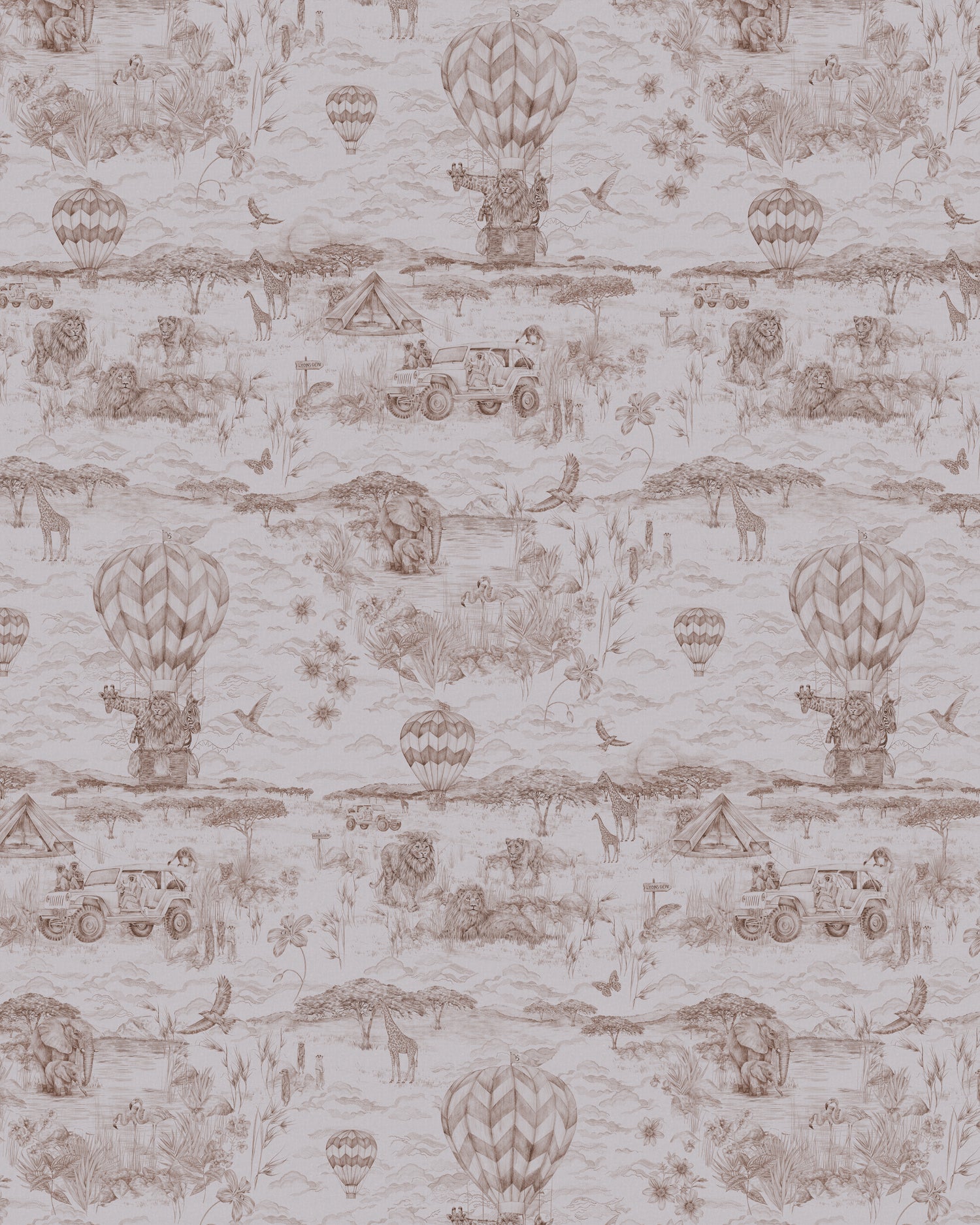 LYONS DEN Coconut Umber Wallpaper