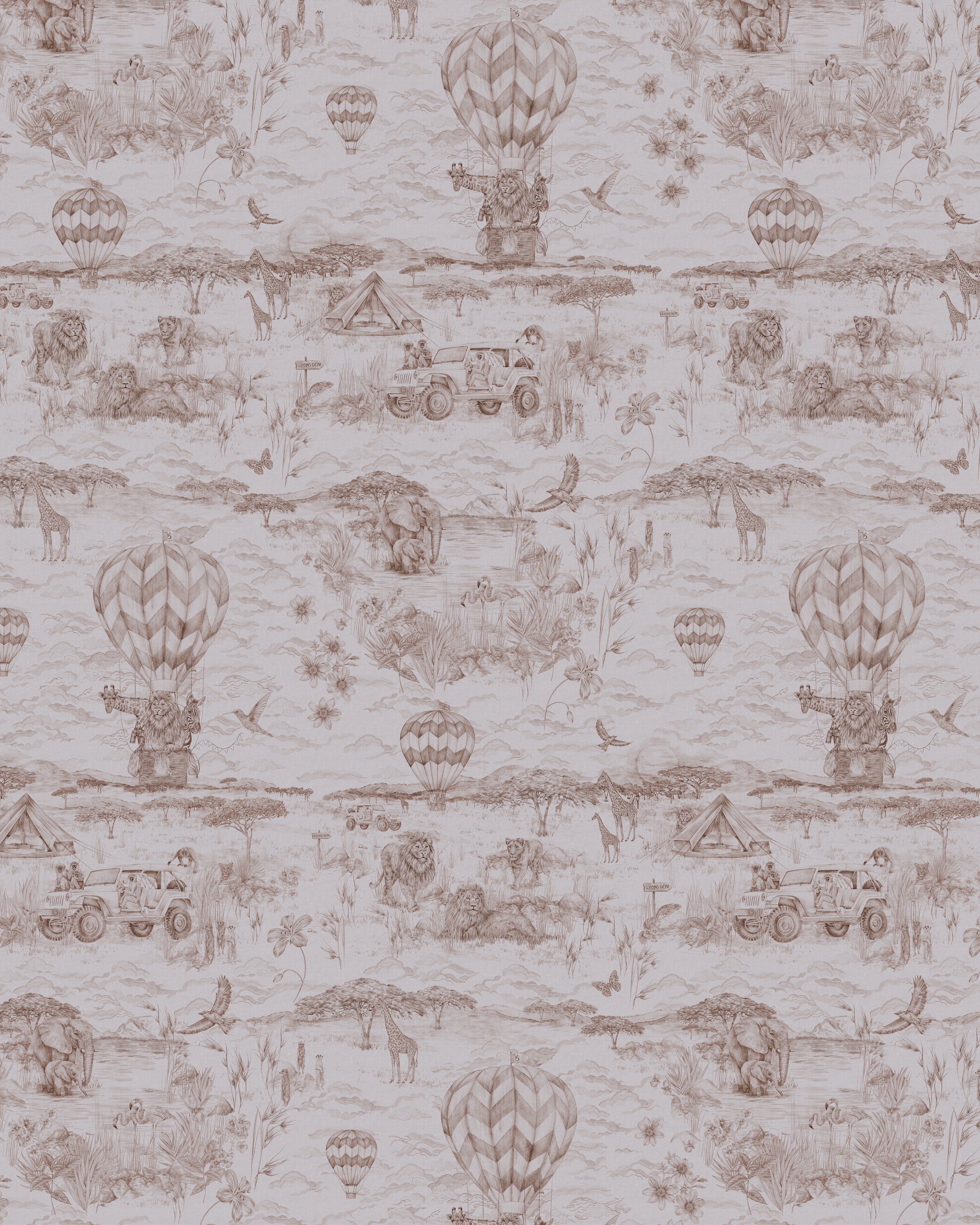 LYONS DEN Coconut Umber Wallpaper
