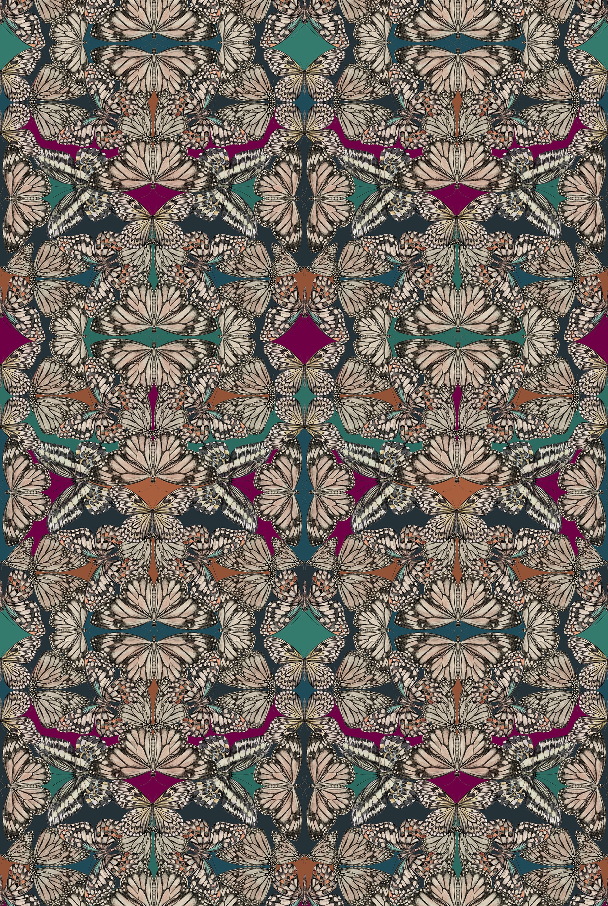 Papel pintado de la joya de Papilio