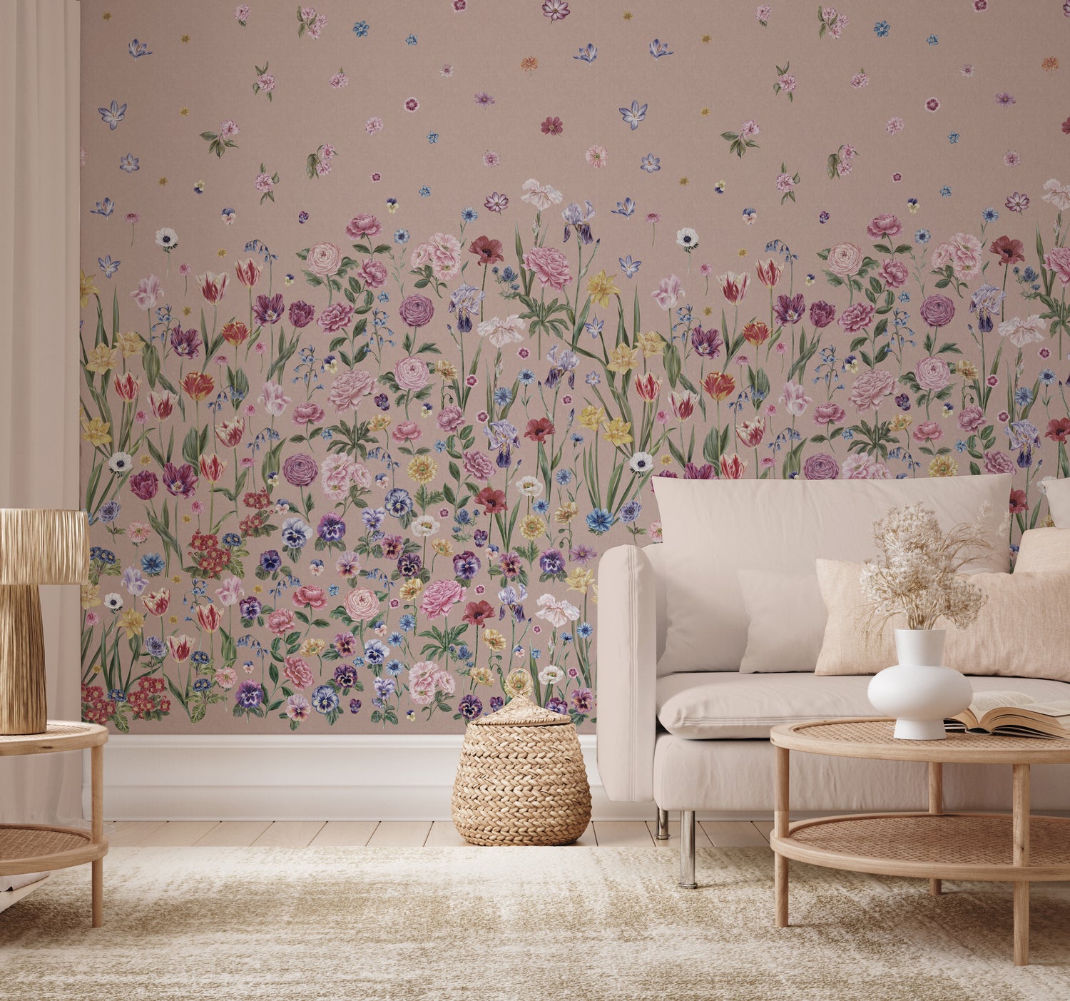 SEASONS IN BLOOM Pretty in Pink Wallpaper