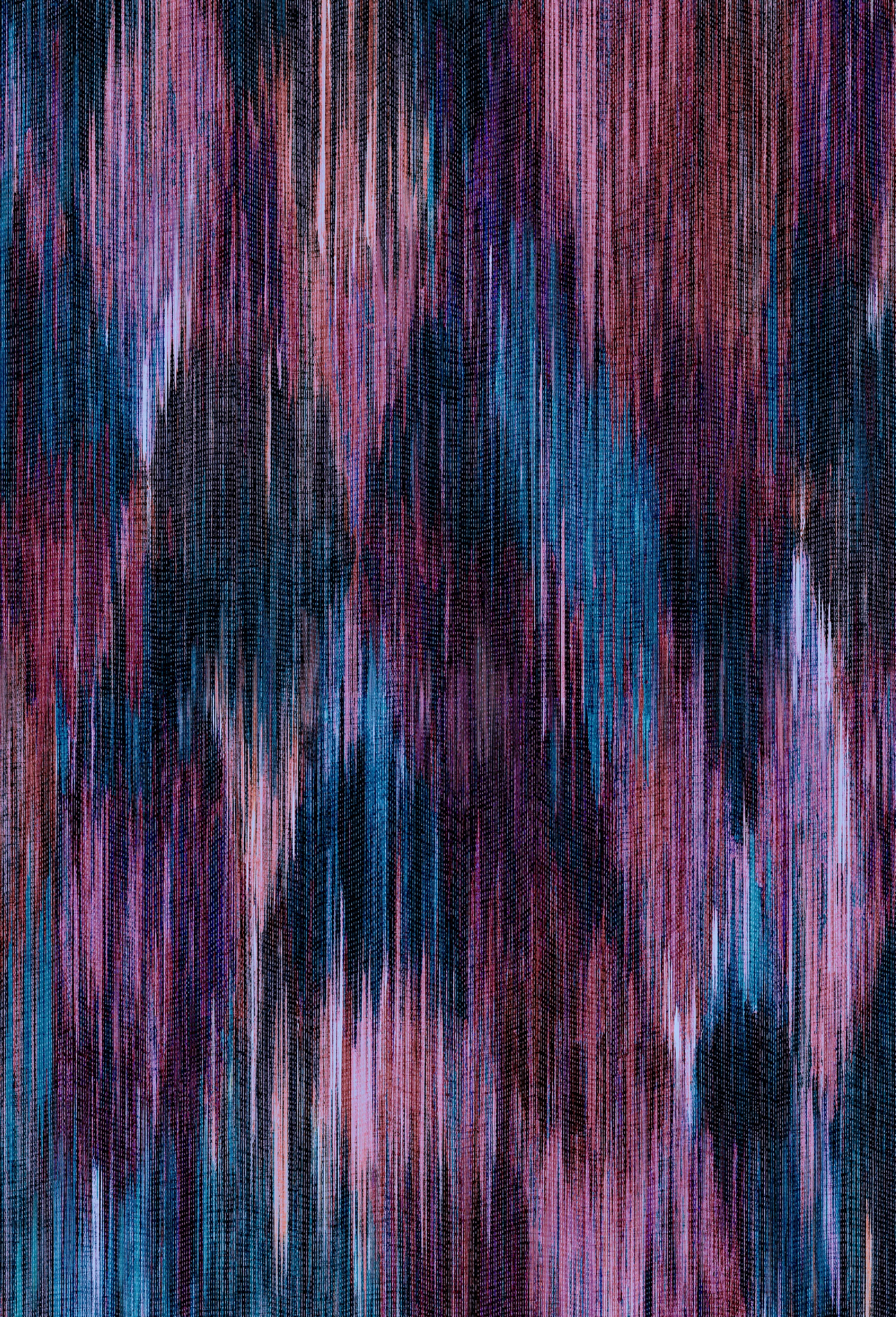 SPECTRE Ikat Jaded Berry Wallpaper