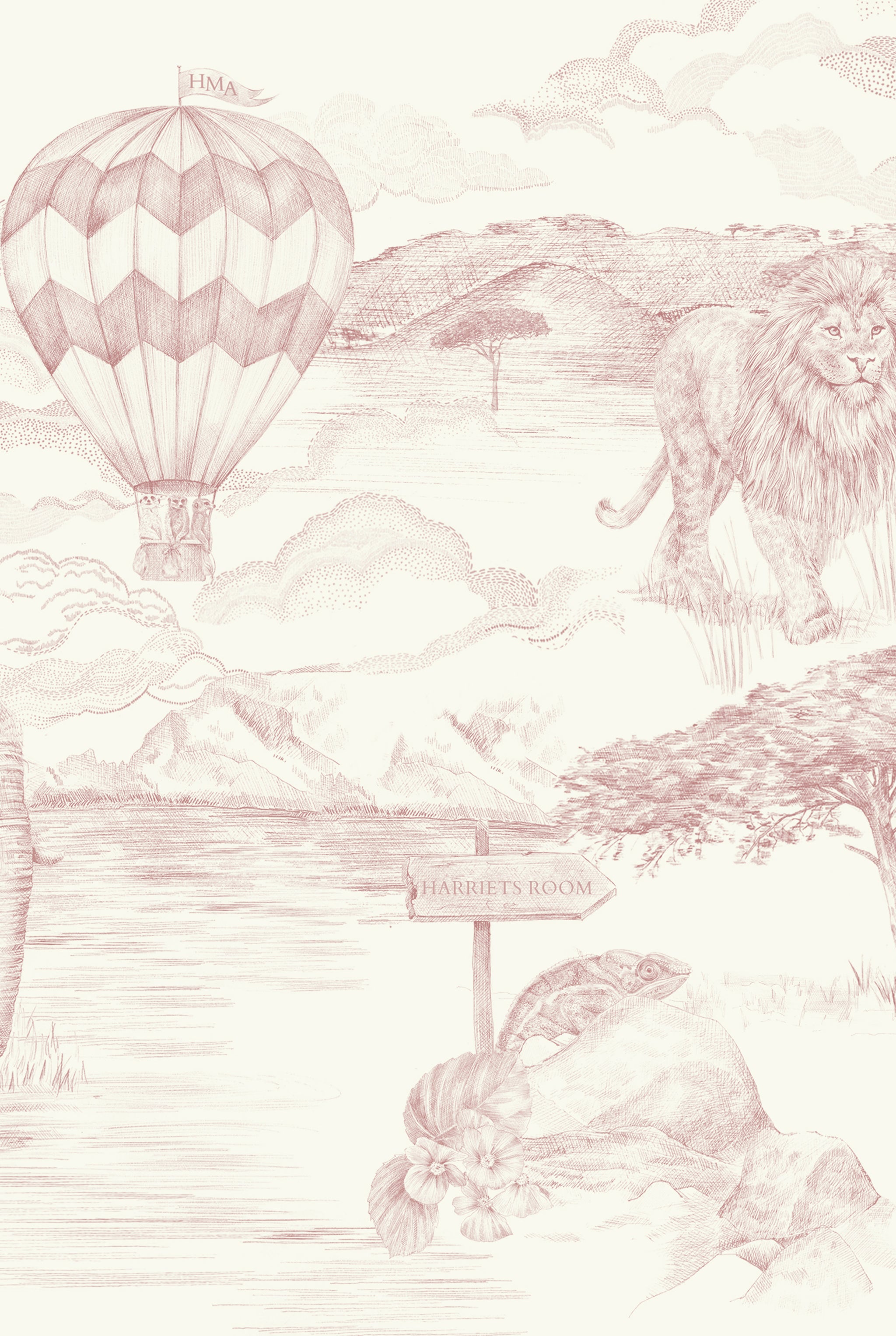 LYONS DEN Baby Pink personalized lampshade