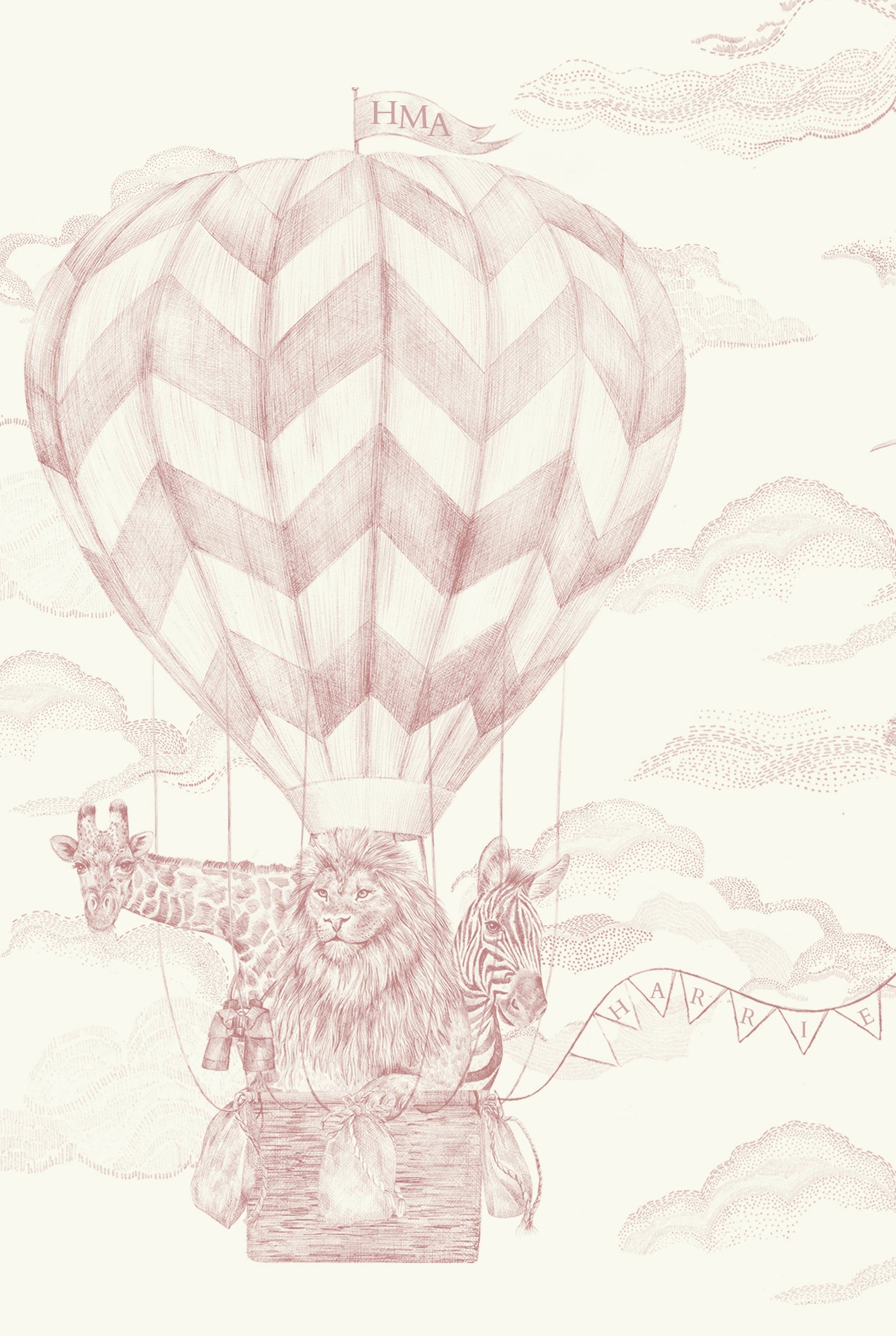 LYONS DEN Baby Pink personalized lampshade