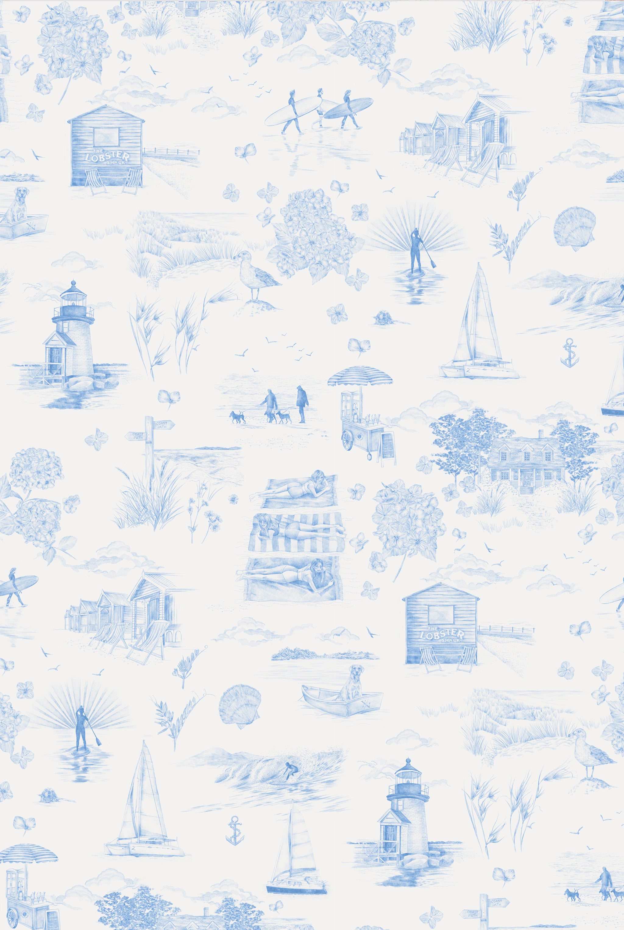 XV DAYS LIKE THESE Cornflower Wallpaper