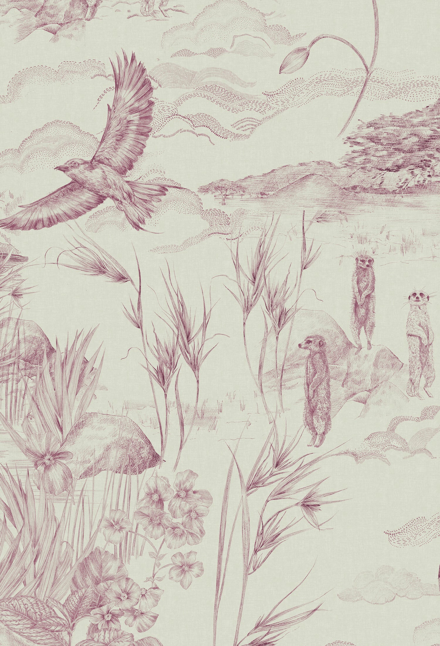LYONS DEN Antique Rose Wallpaper