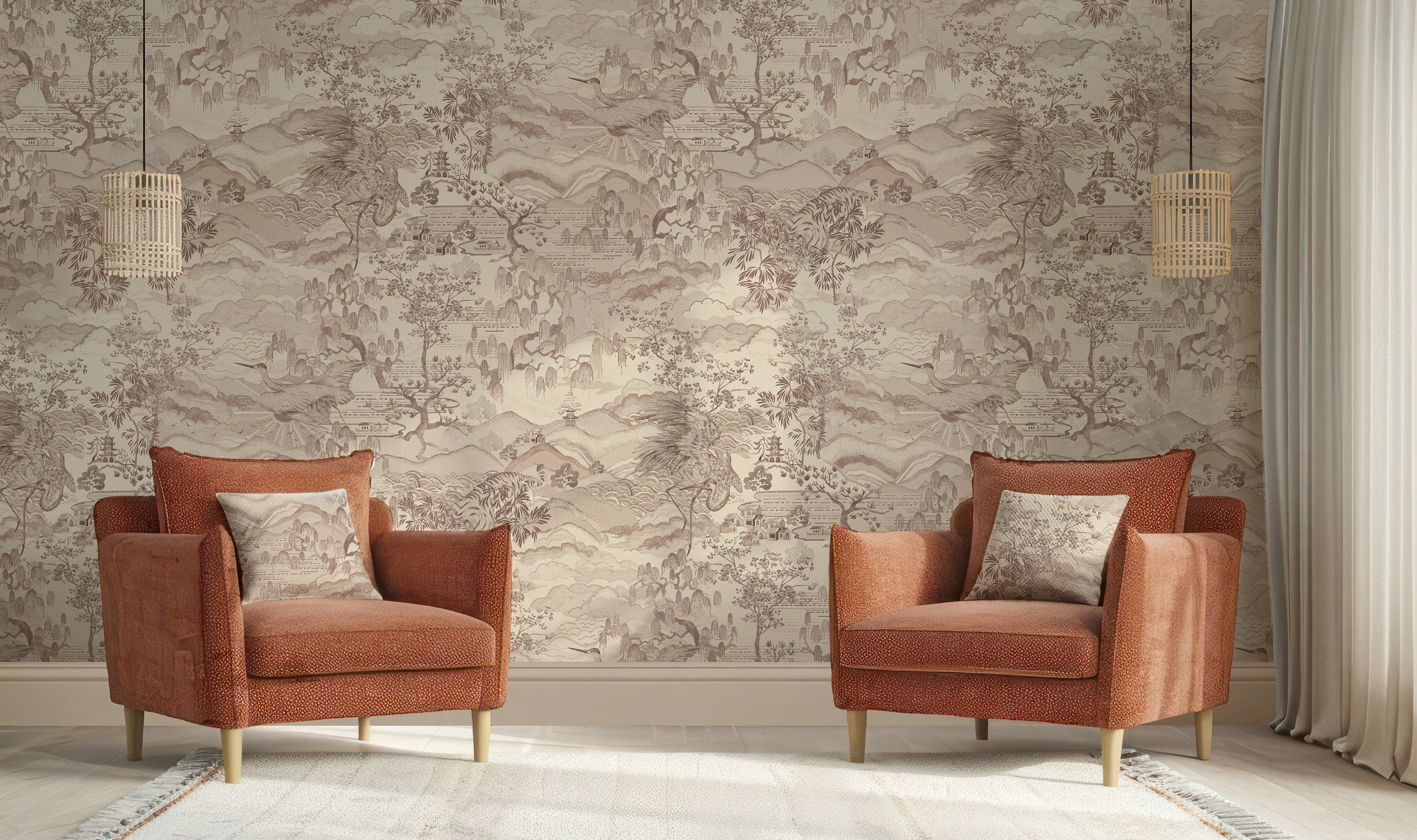 DREAM CATCHER Taupe Blush Wallpaper