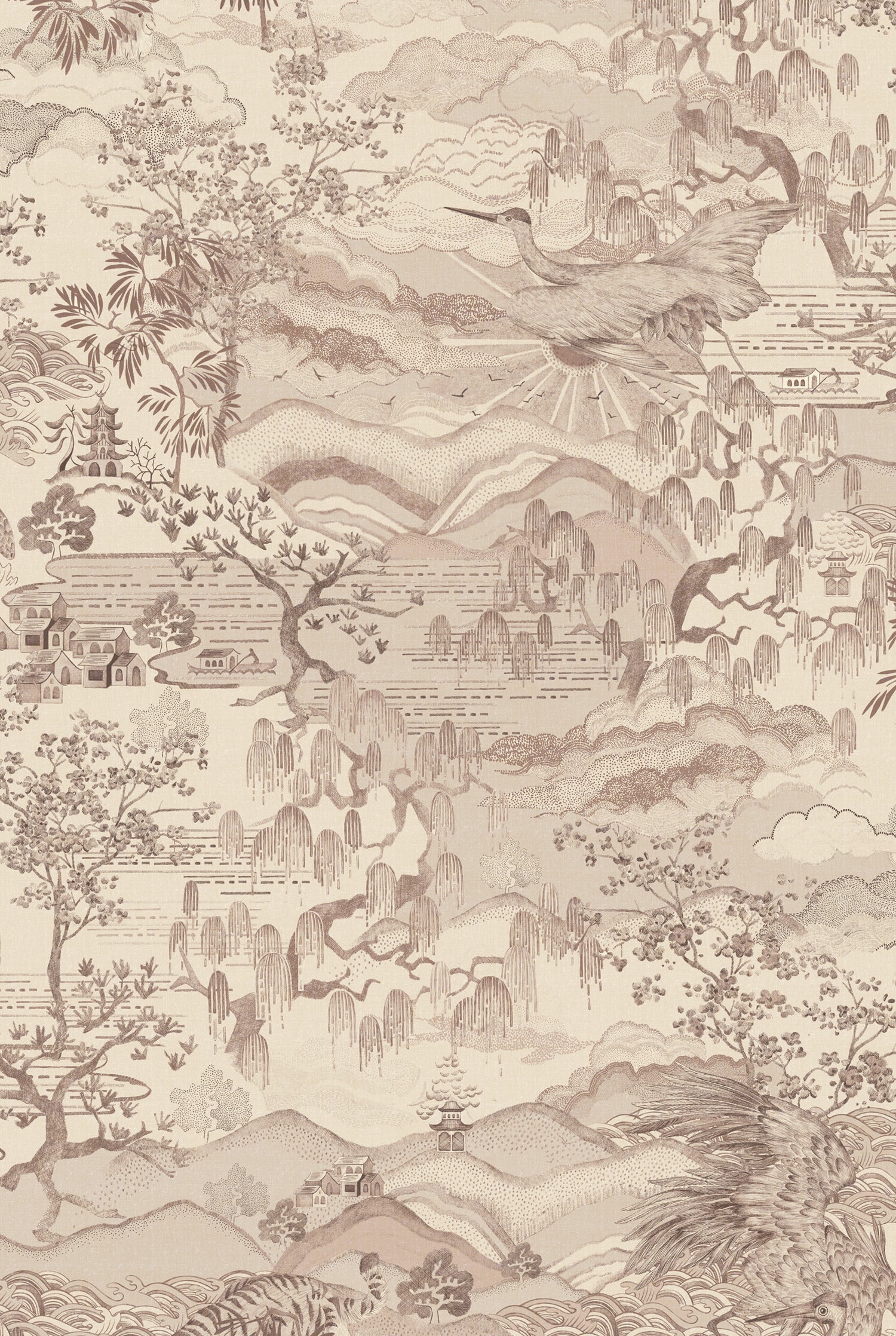 DREAM CATCHER Taupe Blush Wallpaper
