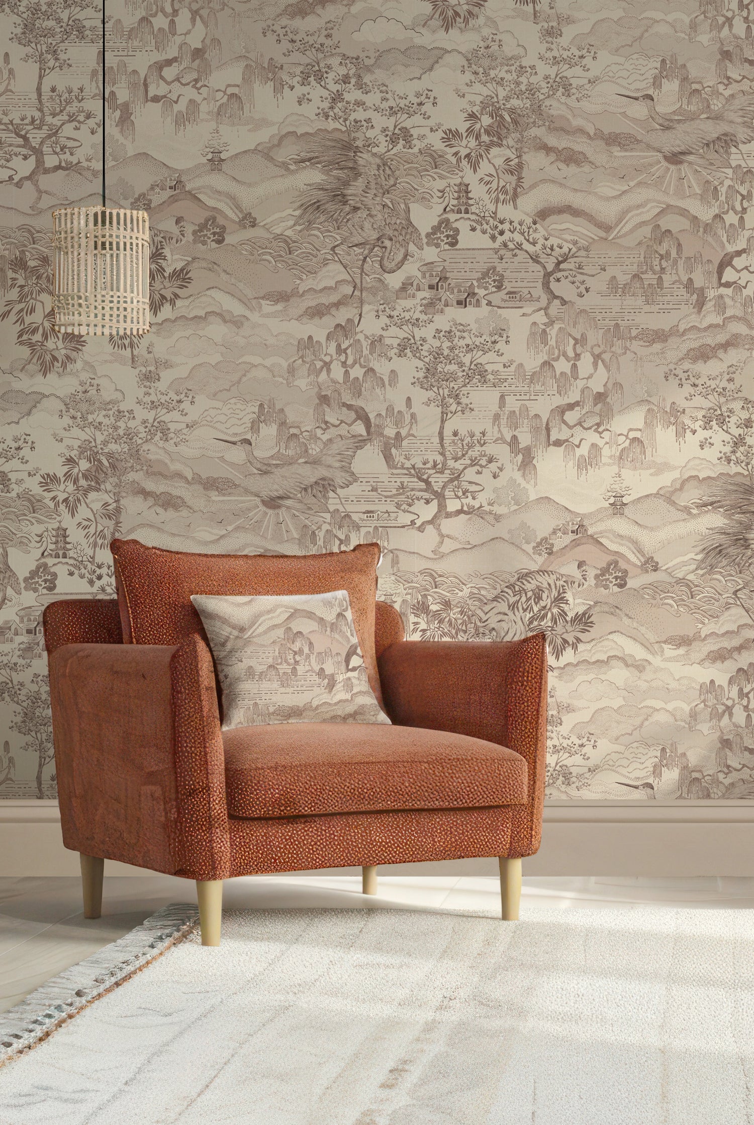 DREAM CATCHER Taupe Blush Wallpaper