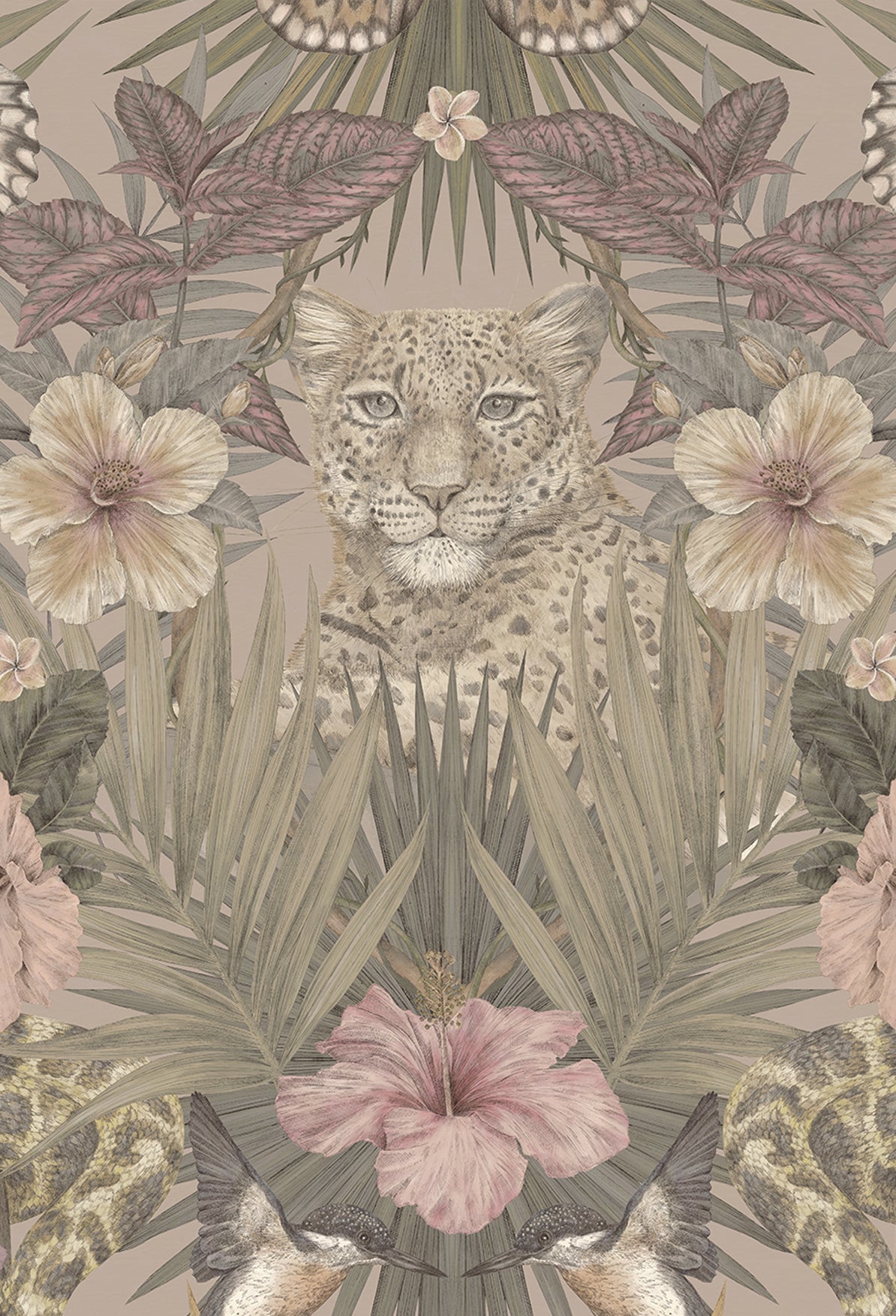 EXOTICA Dusty Rose Wallpaper