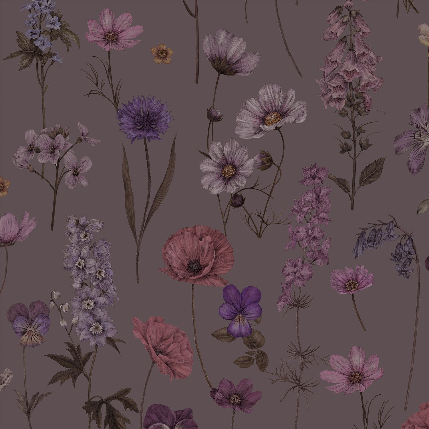 BOTANICA Mulberry Wallpaper