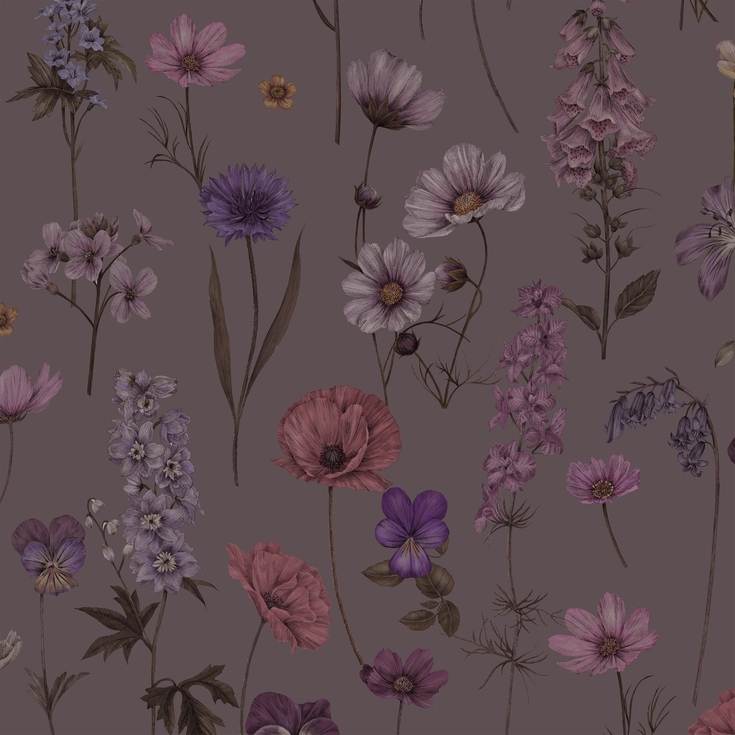 BOTANICA Mulberry Wallpaper