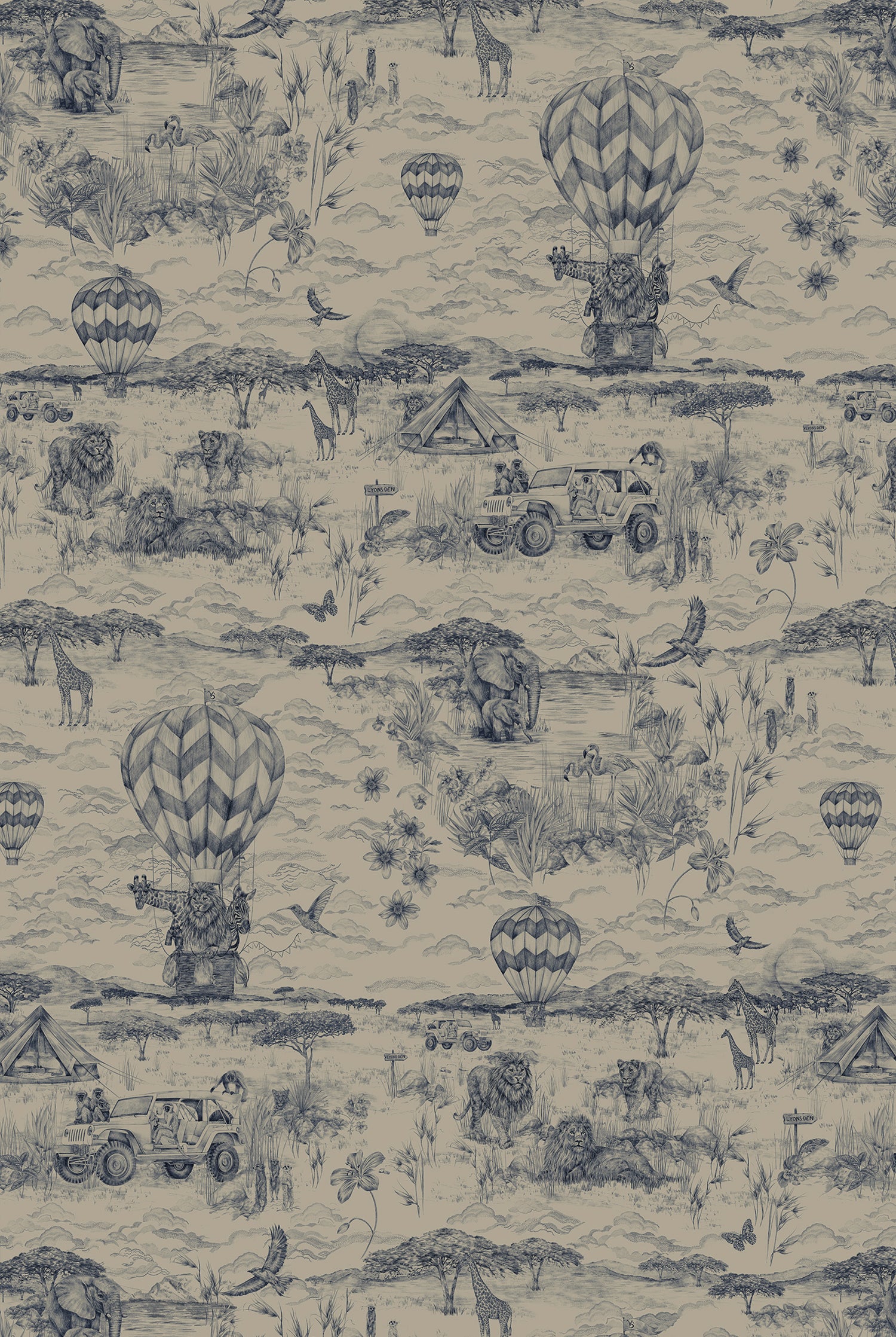 LYONS DEN Classic Navy velvet fabric