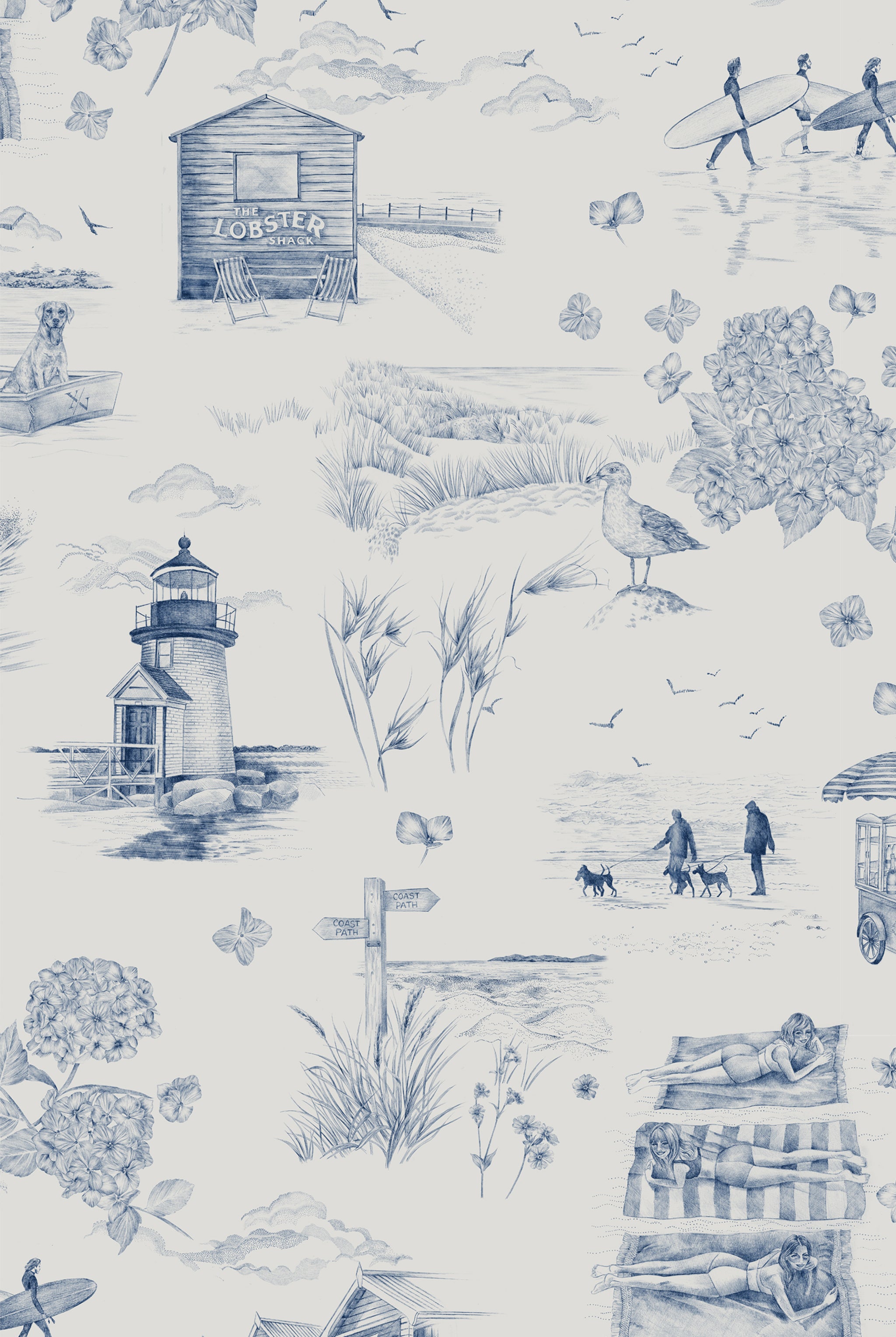 XV DAYS LIKE THESE Navy Wallpaper