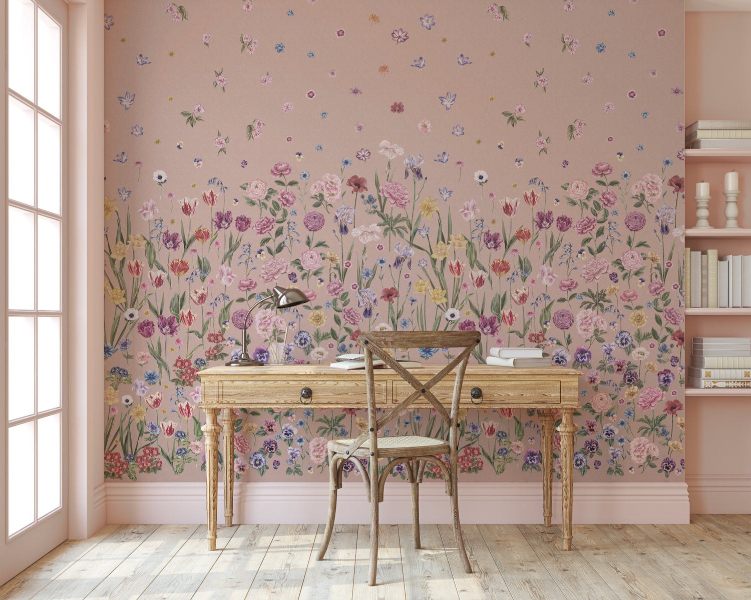 SEASONS IN BLOOM Pretty in Pink Wallpaper