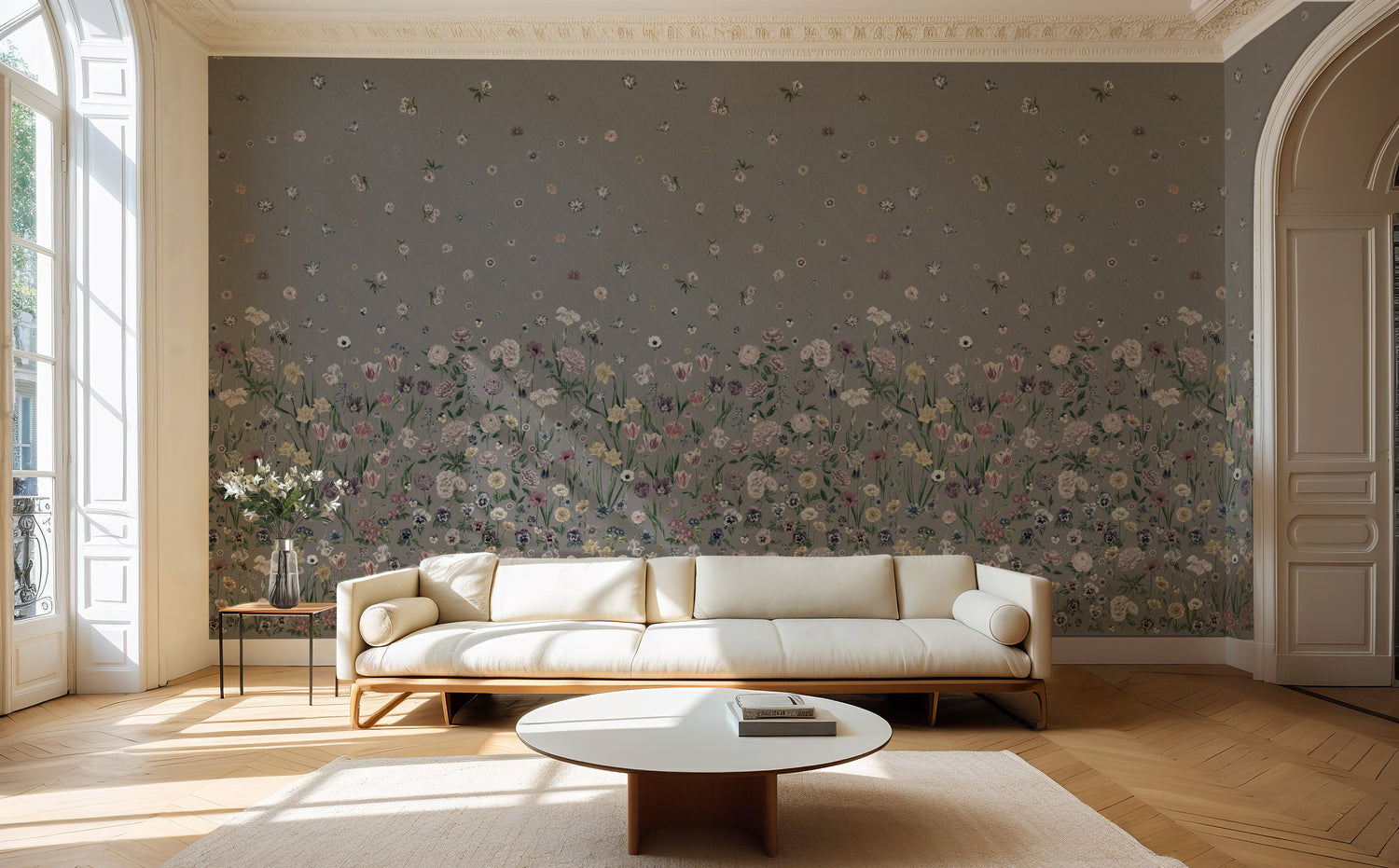 SEASONS IN BLOOM Clay Wallpaper
