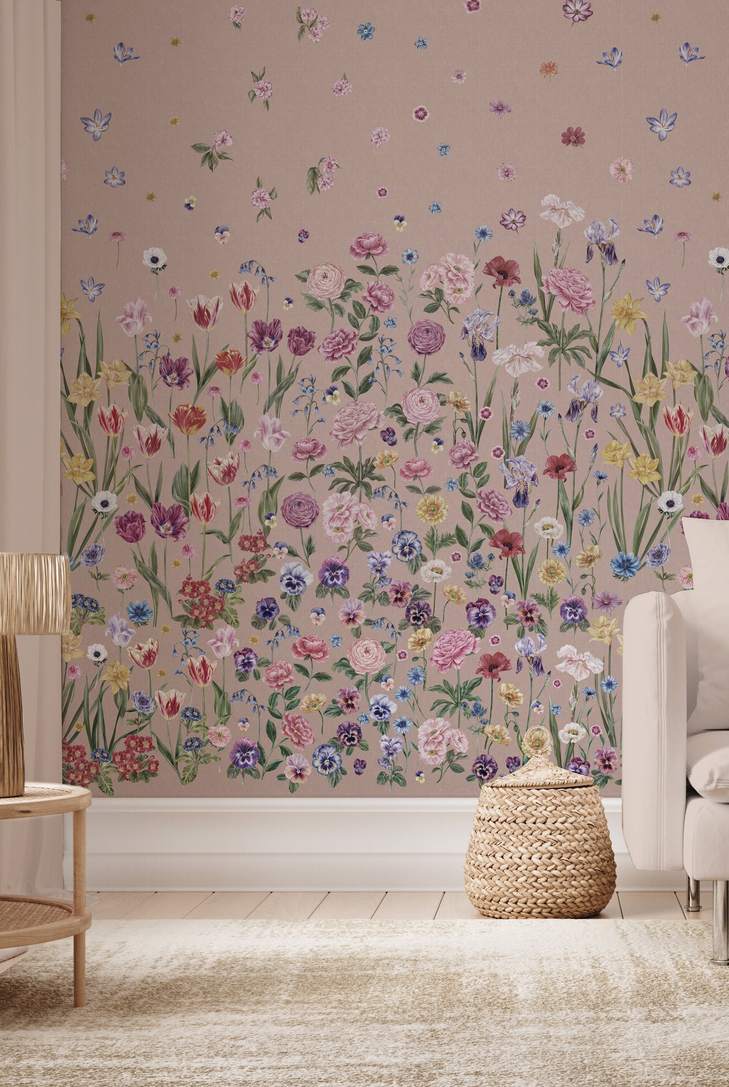 SEASONS IN BLOOM Pretty in Pink Wallpaper