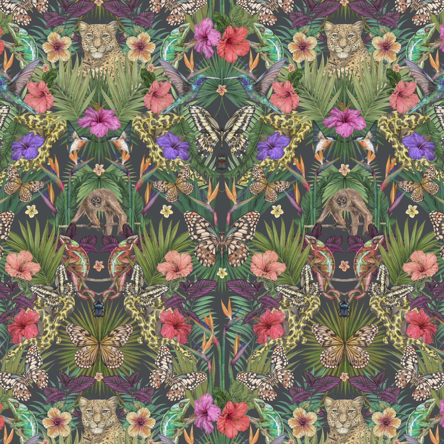 EXOTICA Noir Wallpaper
