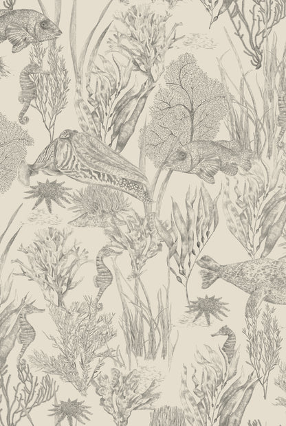 XV SEAVIEW MURAL Parchment Wallpaper