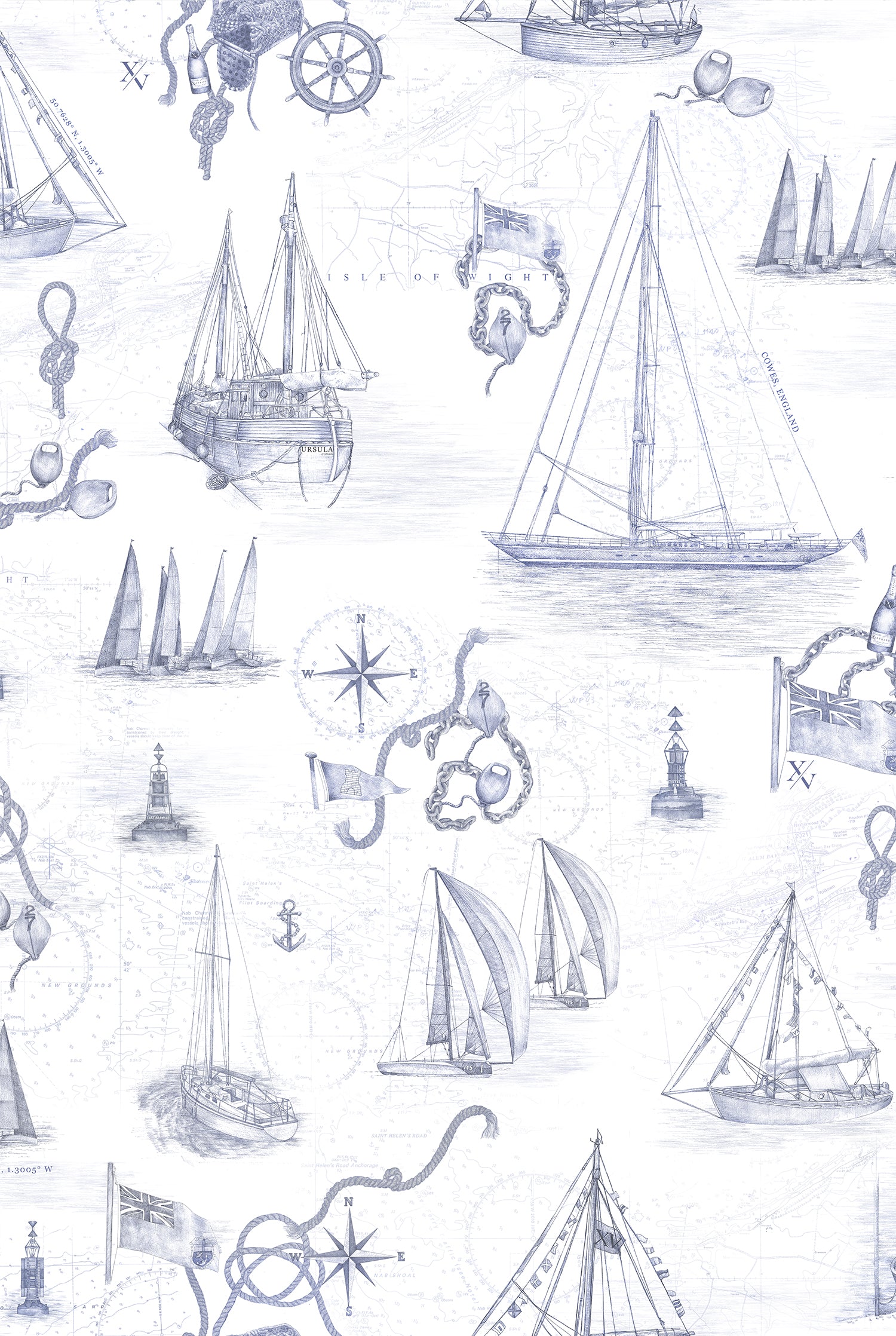 XV COWES MURAL Signature Wallpaper