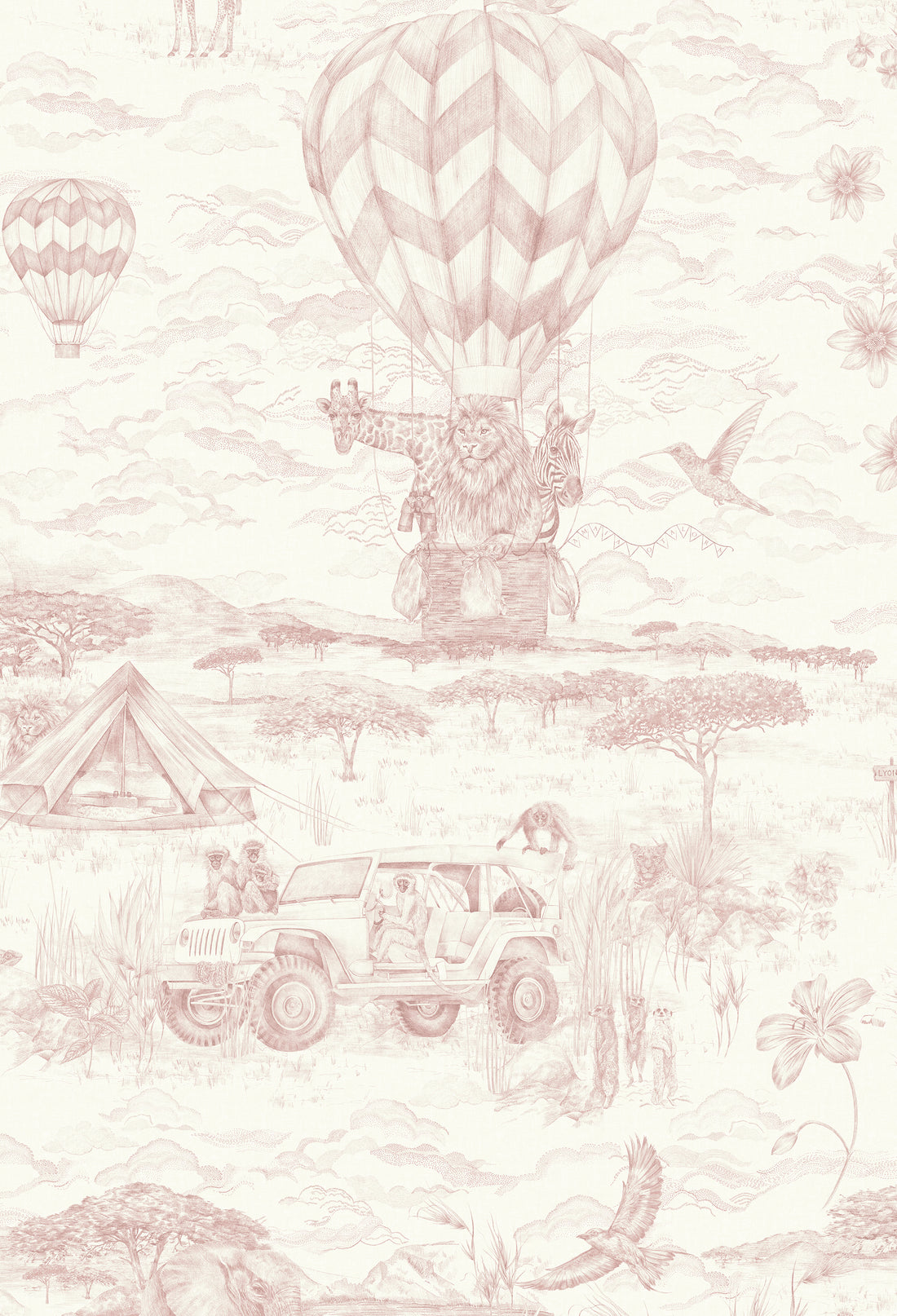 LYONS DEN Baby Pink Wallpaper