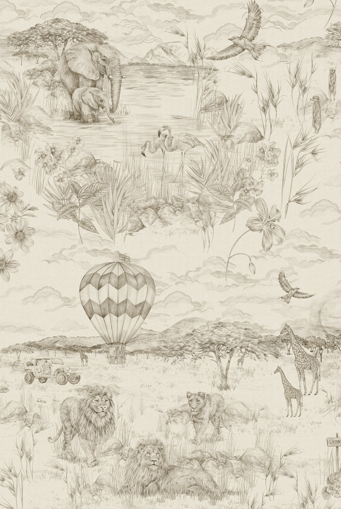LYONS DEN Parchment linen fabric