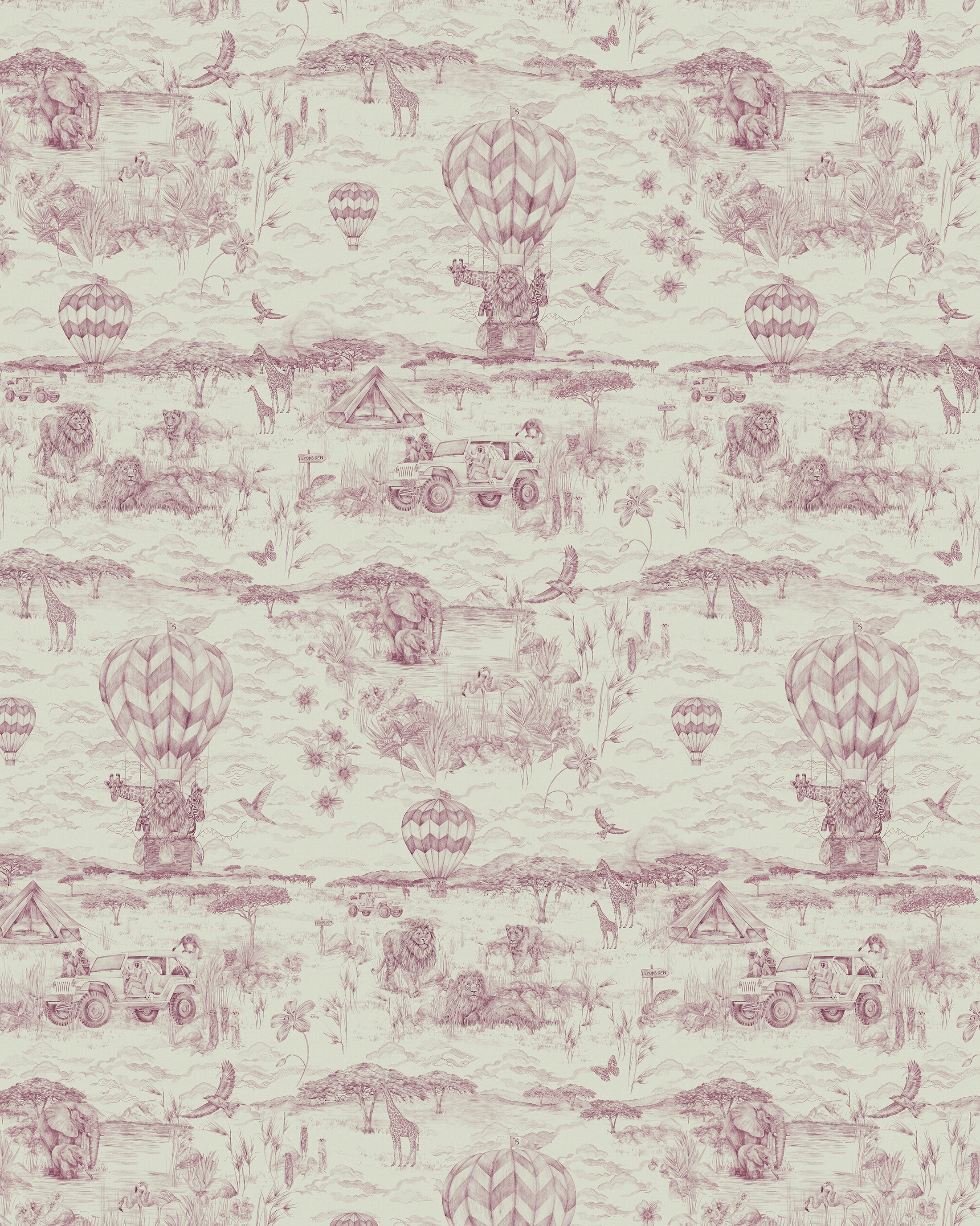 LYONS DEN Antique Rose Wallpaper