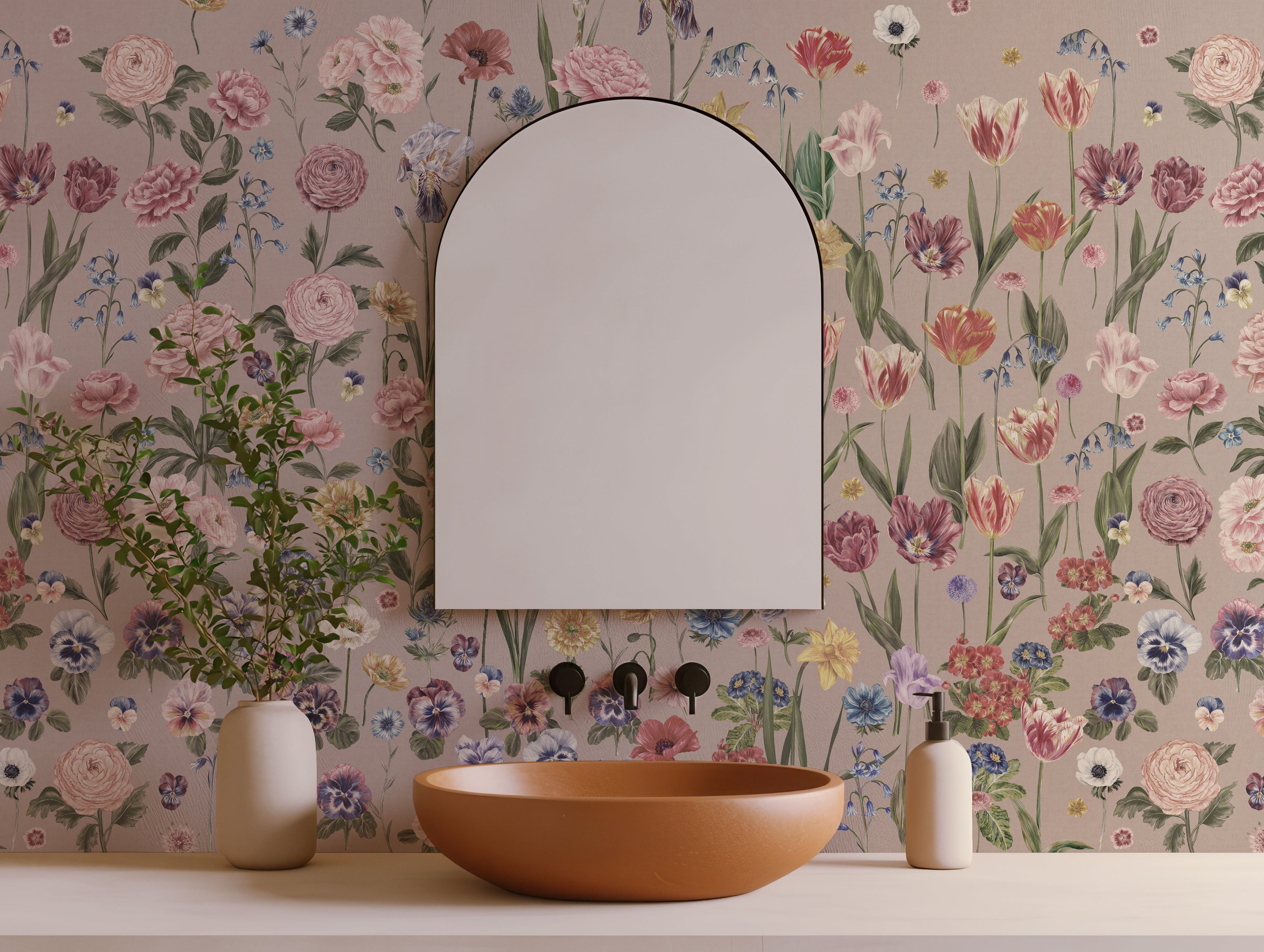 SEASONS IN BLOOM Pretty in Pink Wallpaper