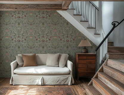 VICTORIAN BLOOM Periwinkle green