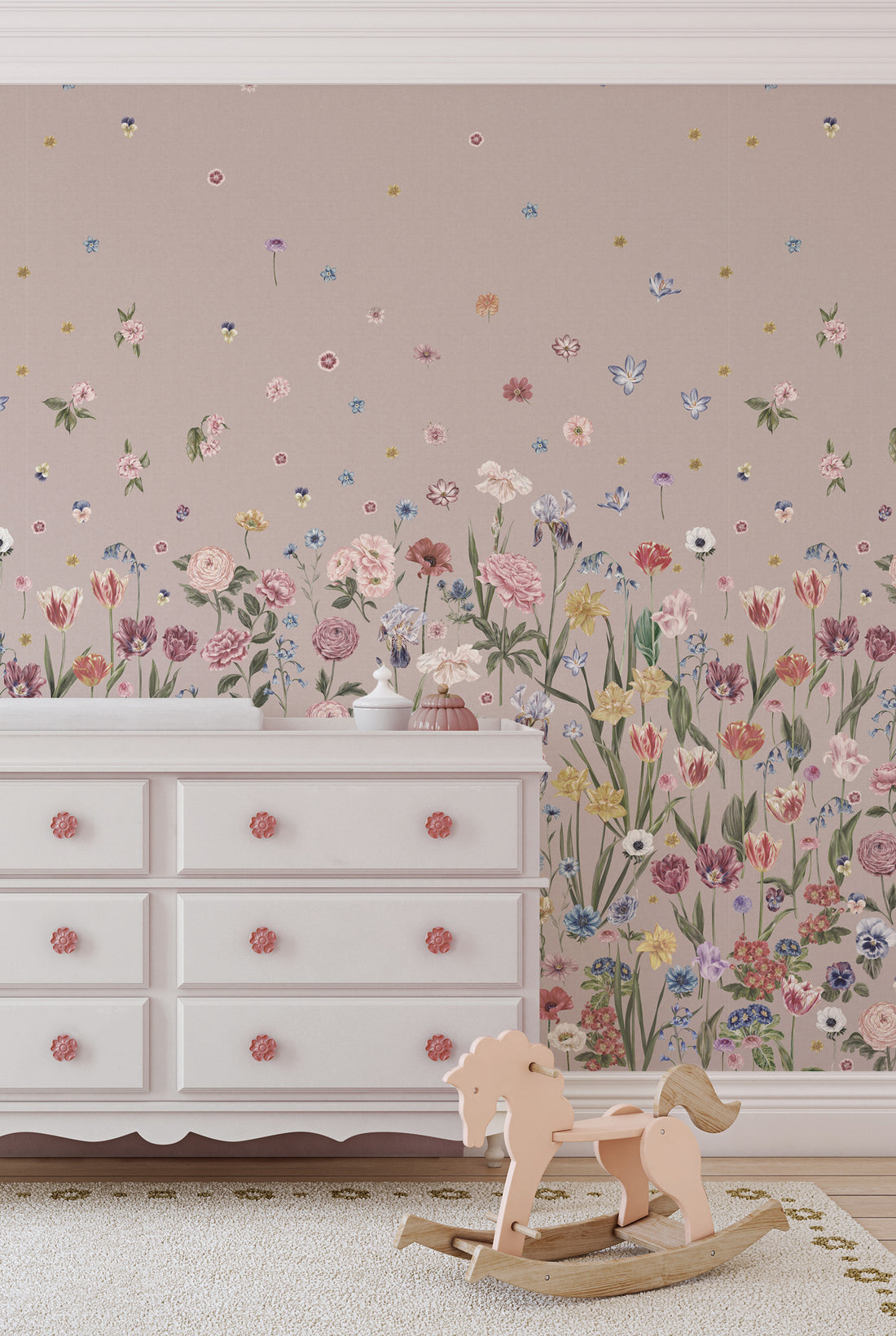 SEASONS IN BLOOM Pretty in Pink Wallpaper