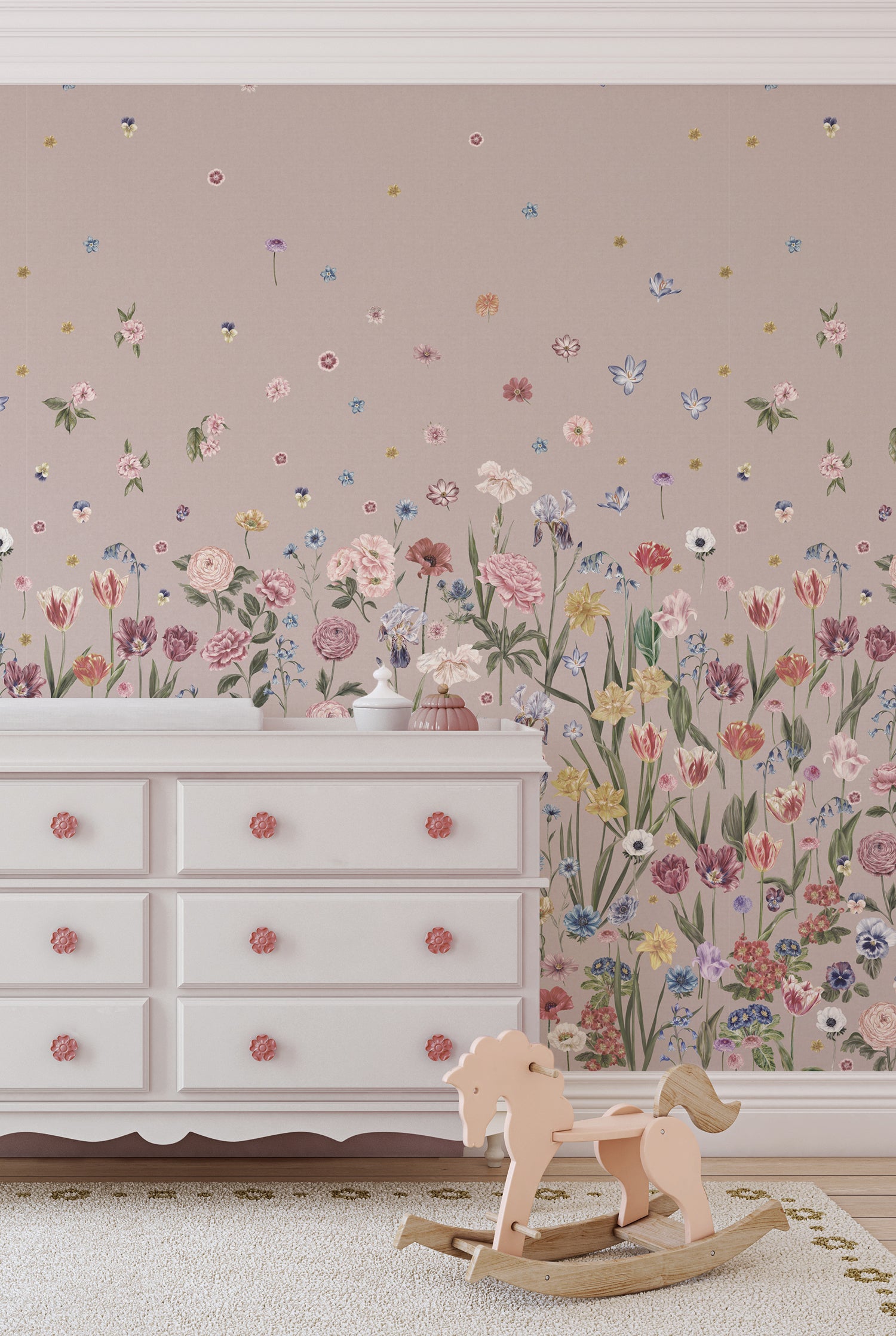 SEASONS IN BLOOM Pretty in Pink Wallpaper