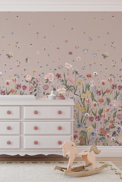 SEASONS IN BLOOM Pretty in Pink Wallpaper