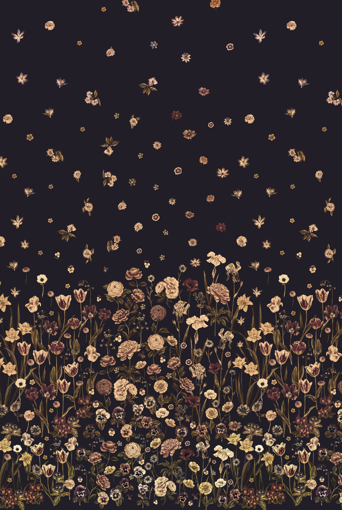 SEASONS IN BLOOM Midnight Wallpaper