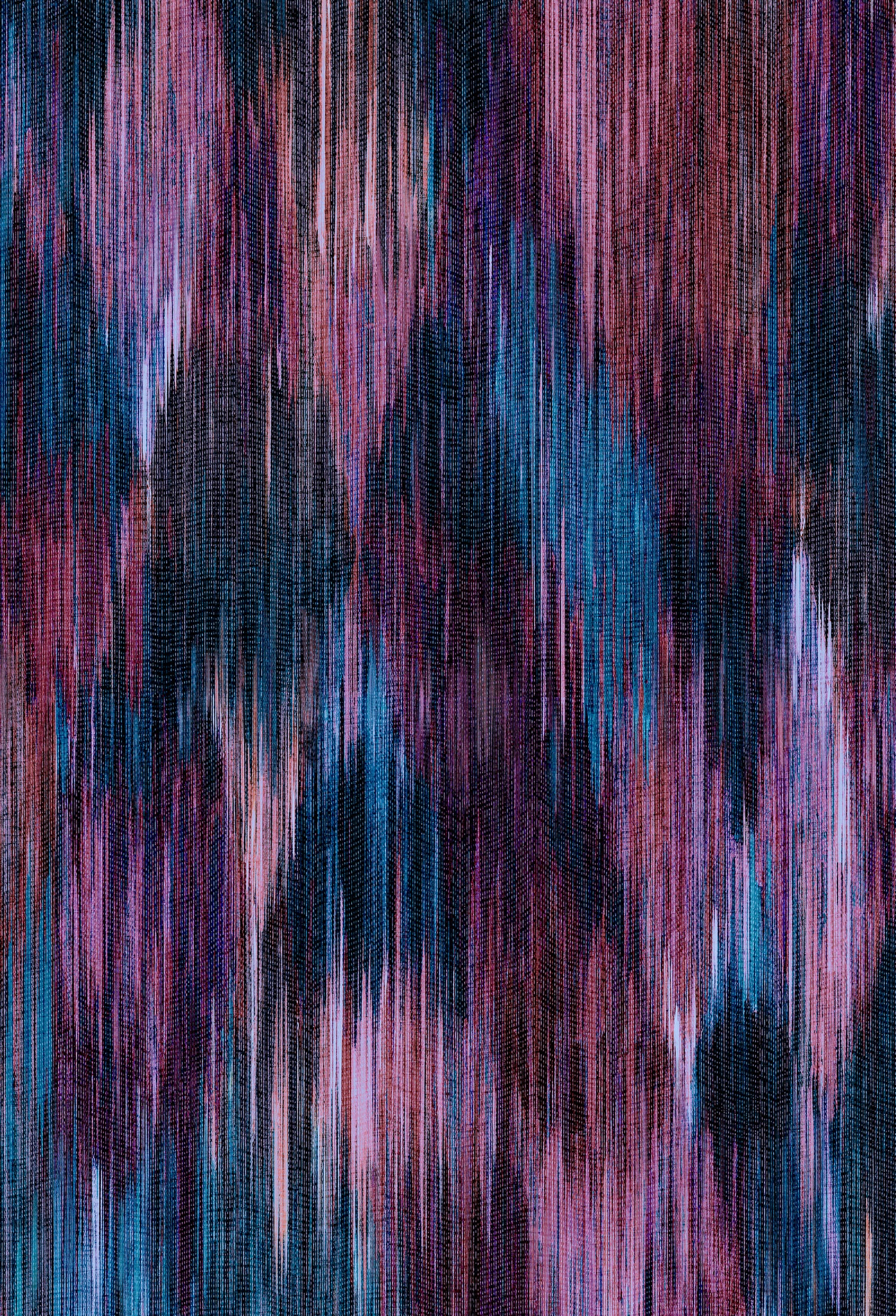 SPECTRE Ikat Jaded Berry Wallpaper