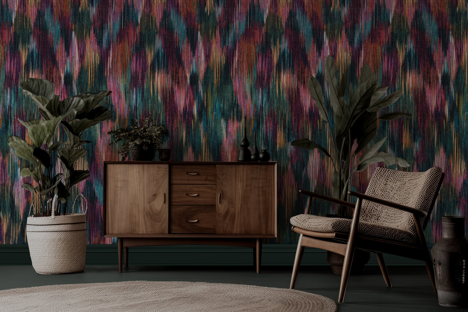 SPECTRE Ikat Jewel Wallpaper