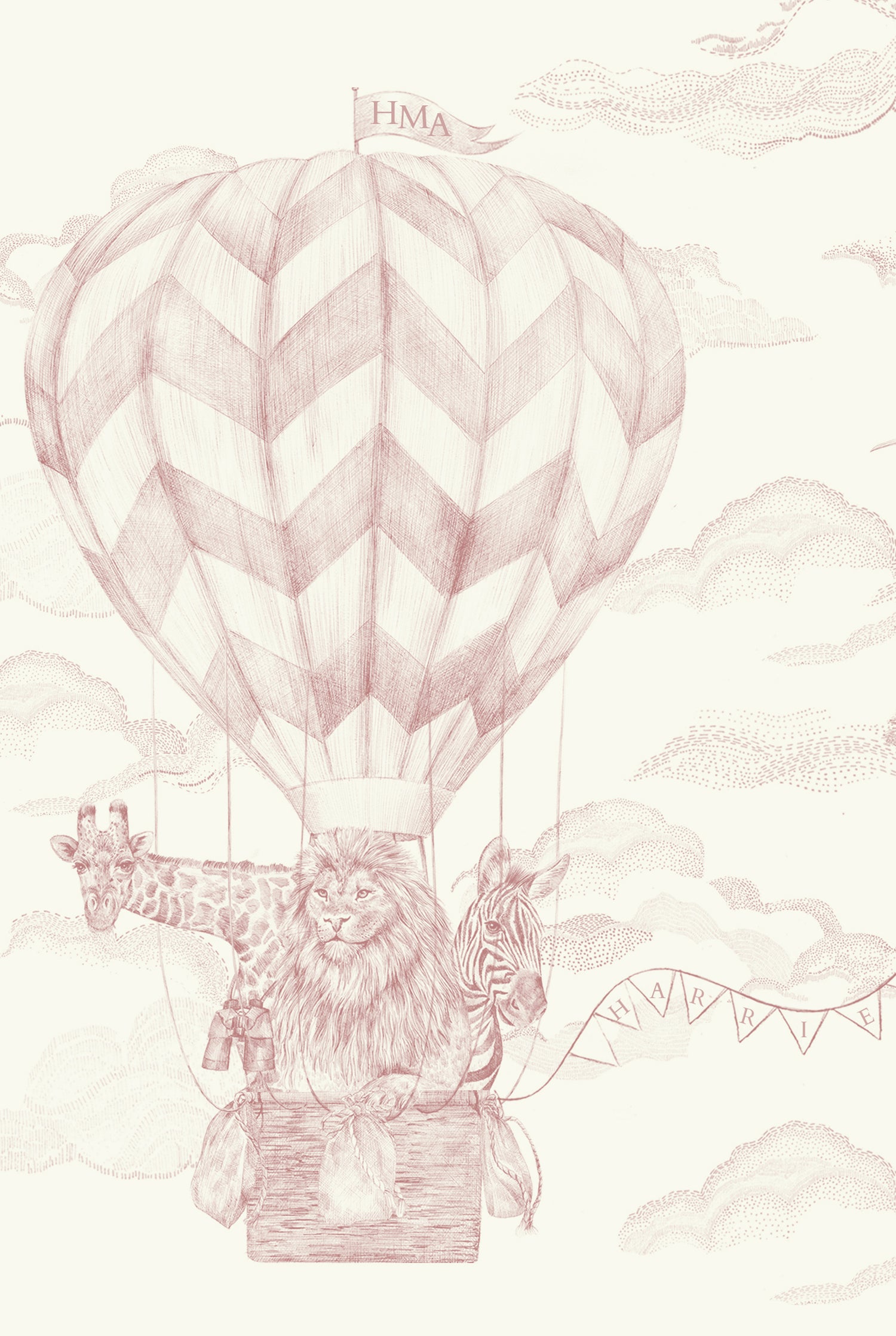 LYONS DEN Baby Pink personalized lampshade