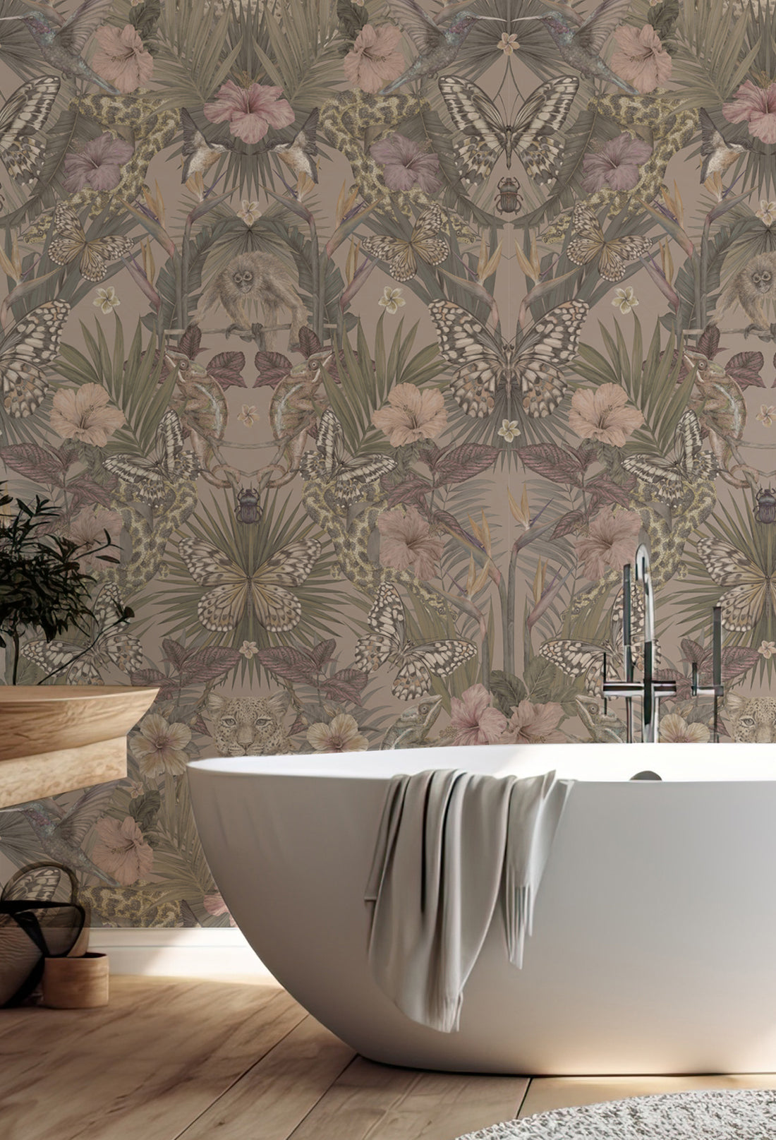 EXOTICA Dusty Rose Wallpaper