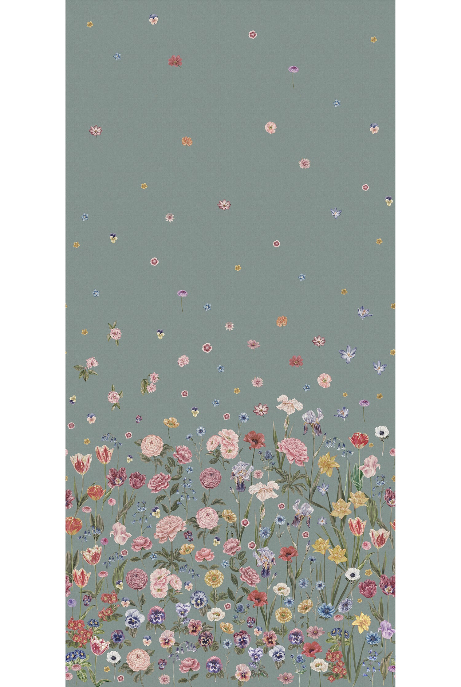 SEASONS IN BLOOM Duck Egg Wallpaper