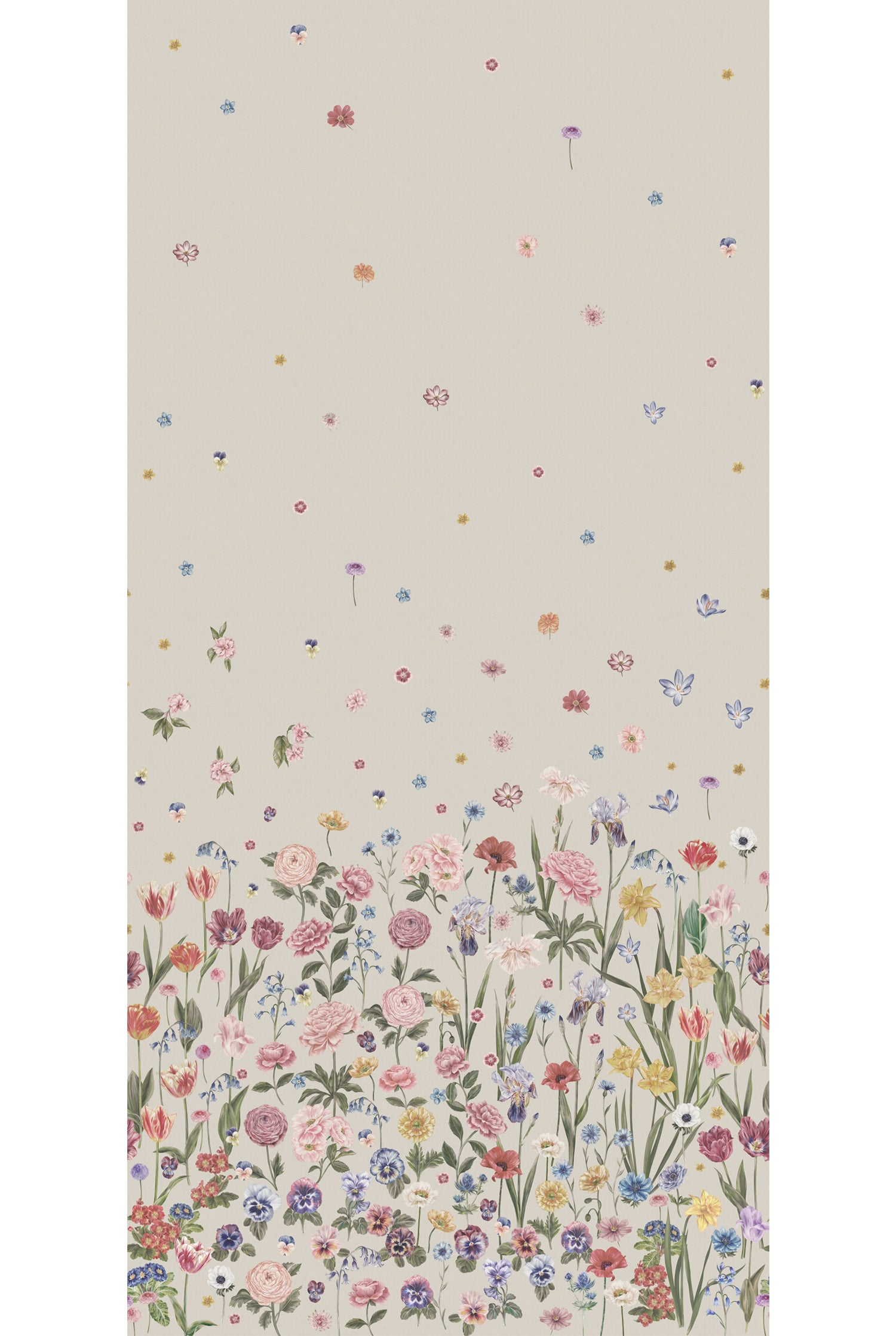 SEASONS IN BLOOM Parchment Wallpaper