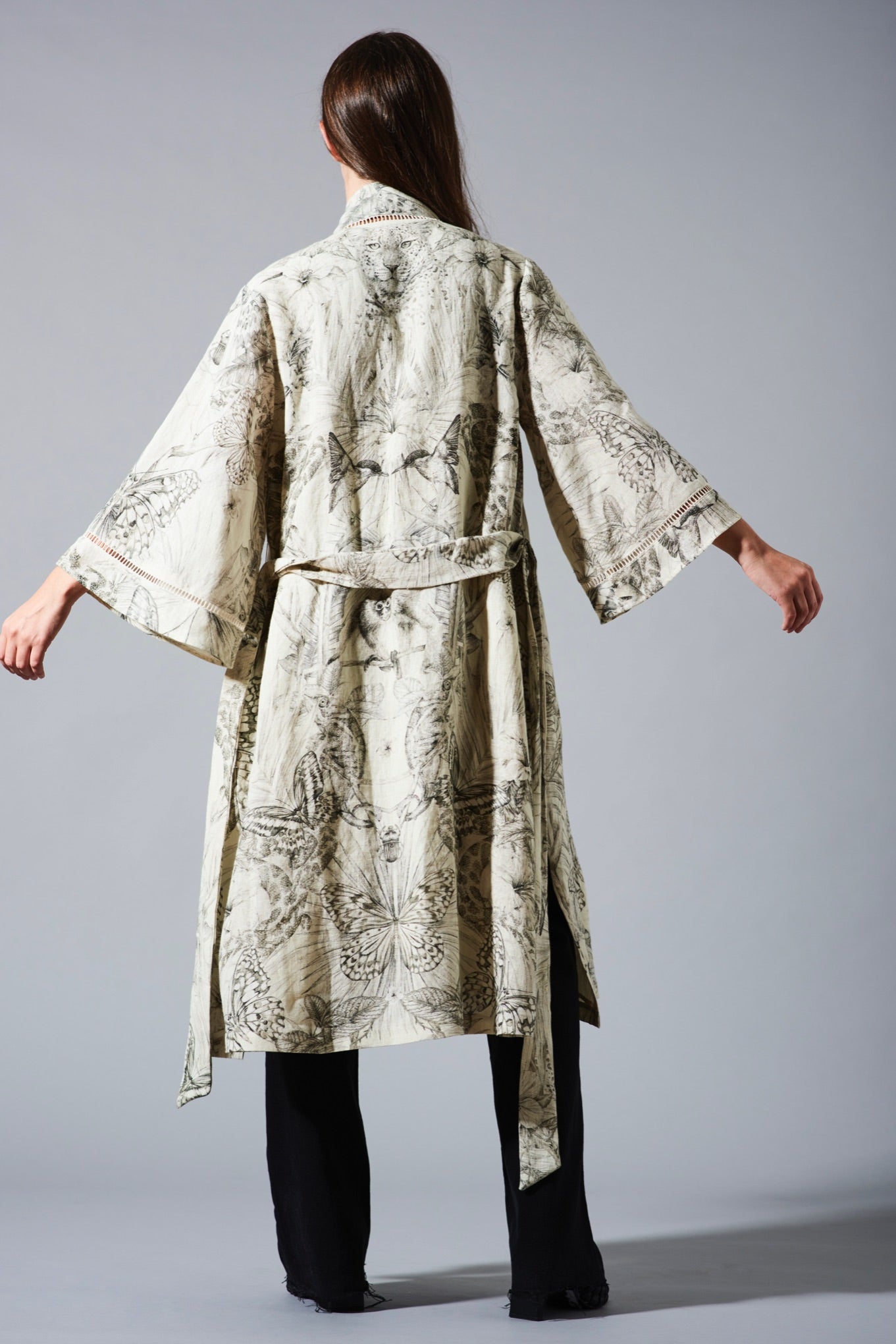 EXOTICA Parchment Linen Kimono