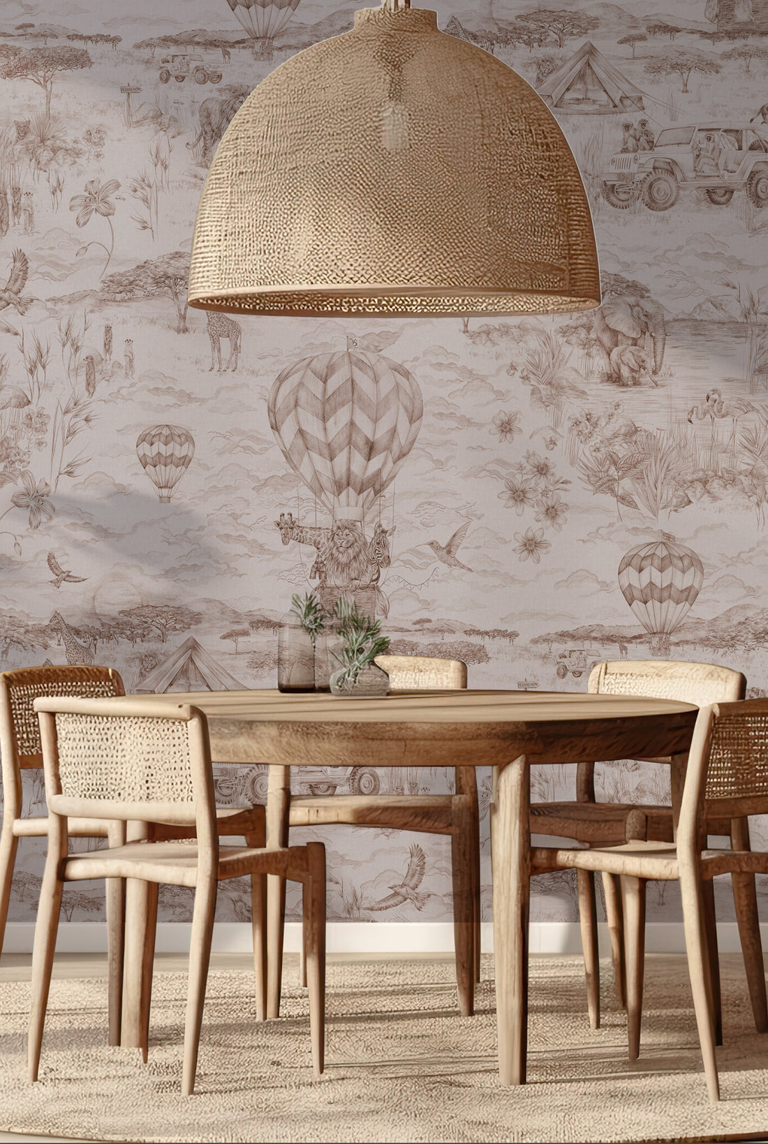 LYONS DEN Coconut Umber Wallpaper