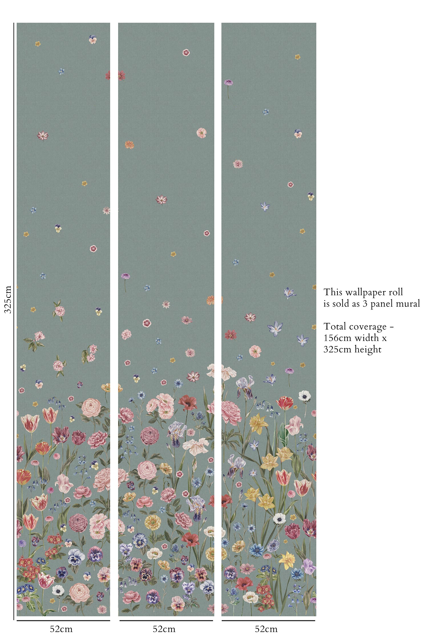 SEASONS IN BLOOM Parchment Wallpaper