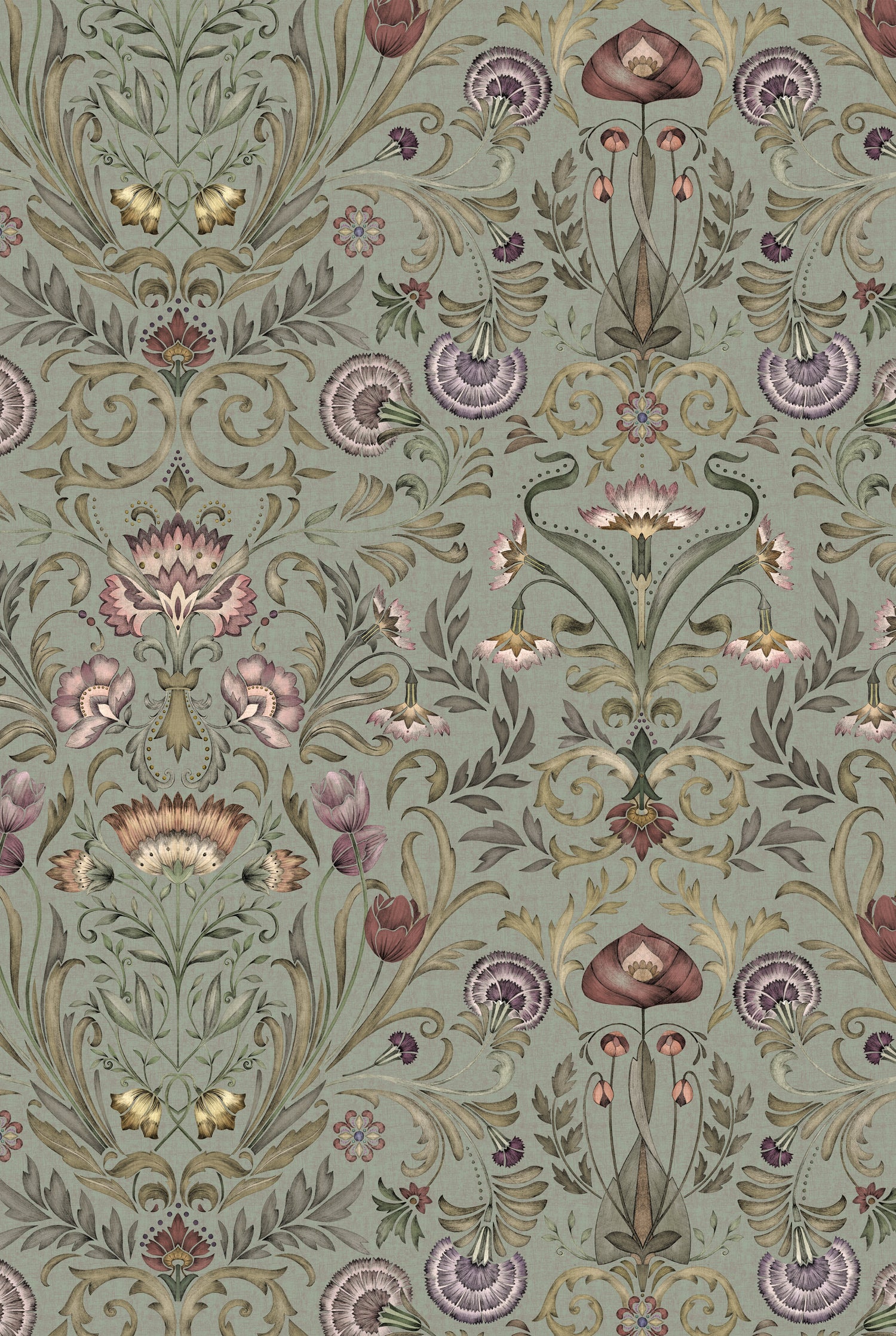 VICTORIAN BLOOM Periwinkle green